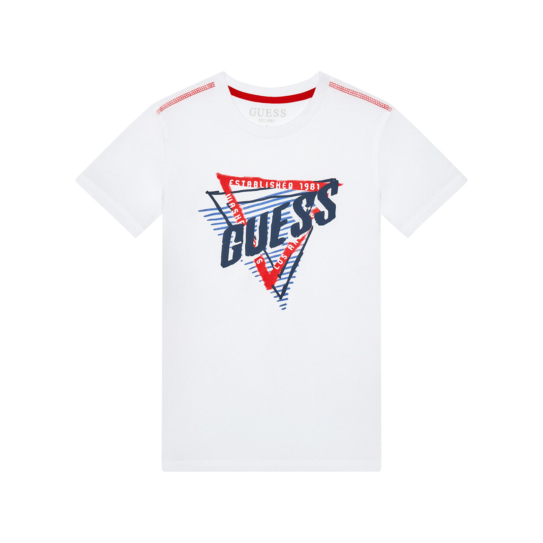 Guess Тишърт L1YI01 K8HM0 Бял Regular Fit - Pepit.bg