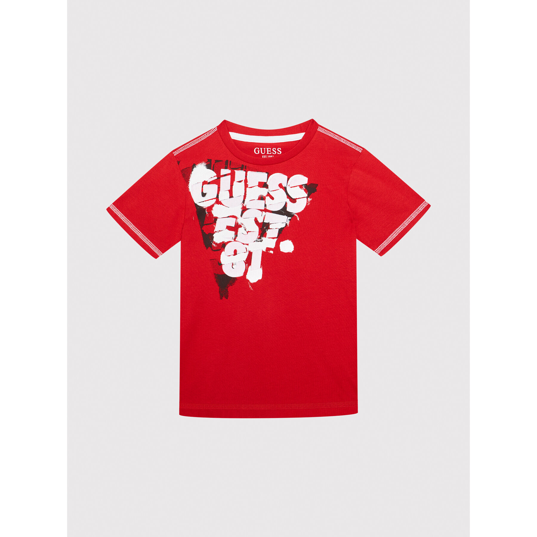 Guess Тишърт L1YI15 K8HM0 Червен Regular Fit - Pepit.bg