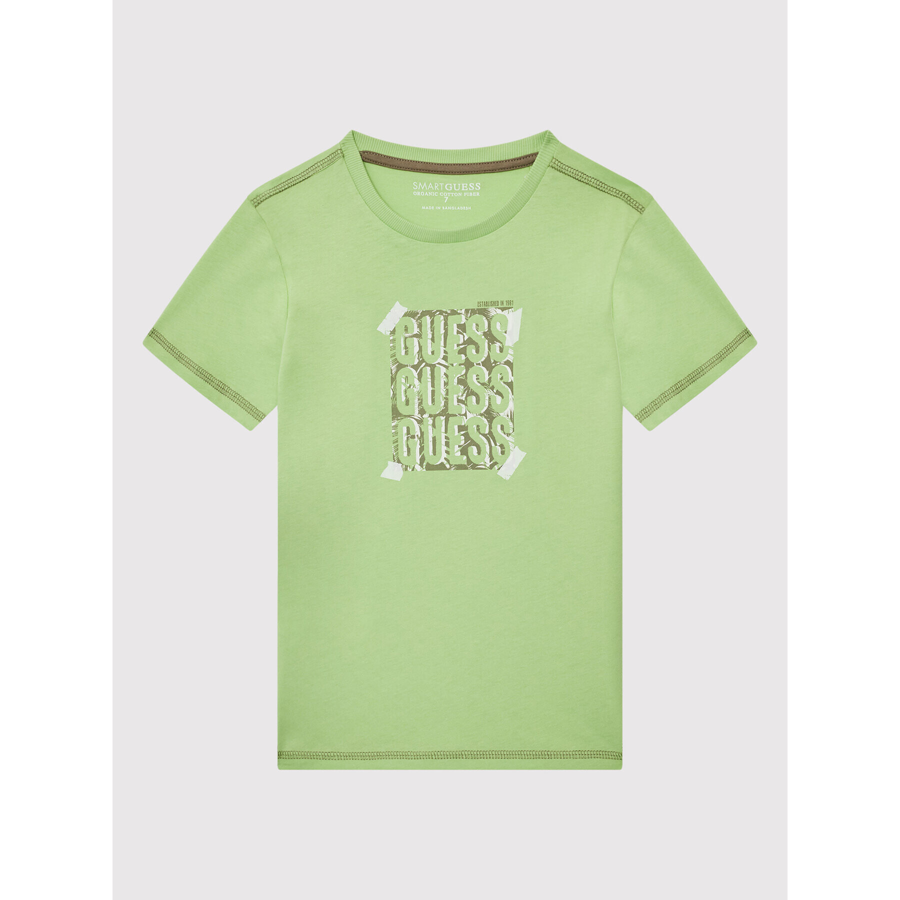 Guess Тишърт L2GI18 K8HM0 Зелен Regular Fit - Pepit.bg