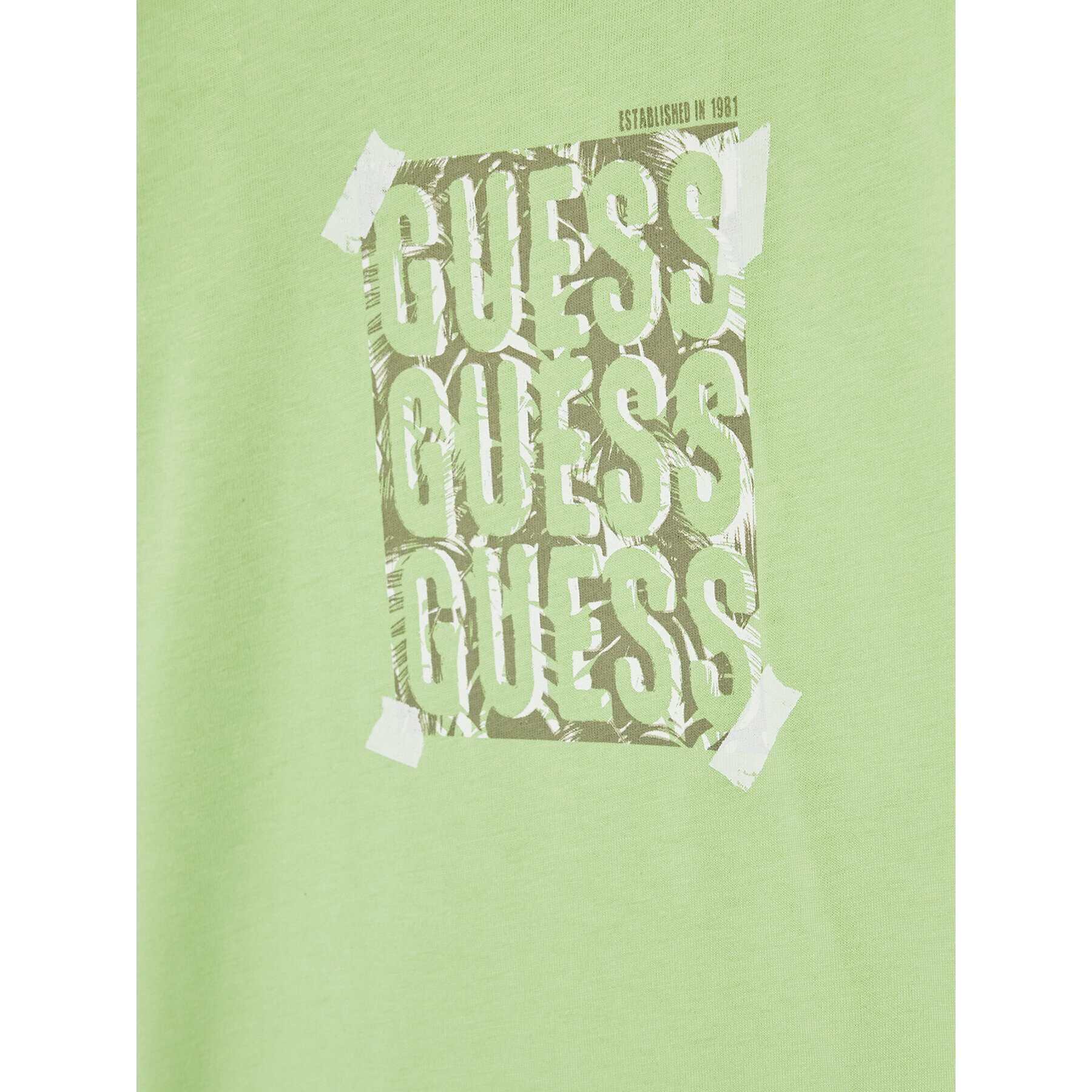 Guess Тишърт L2GI18 K8HM0 Зелен Regular Fit - Pepit.bg
