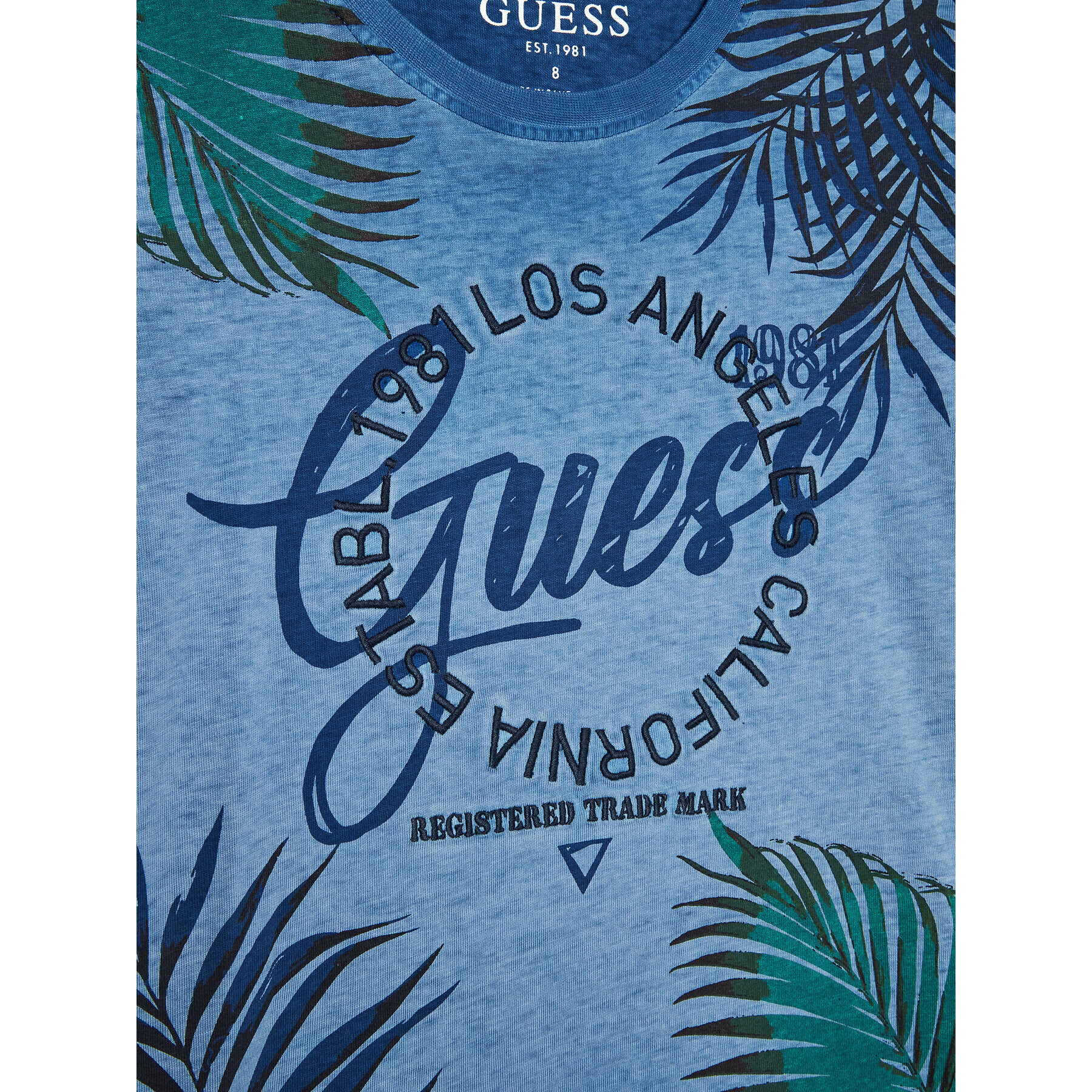 Guess Тишърт L2GI35 K5M20 Син Regular Fit - Pepit.bg