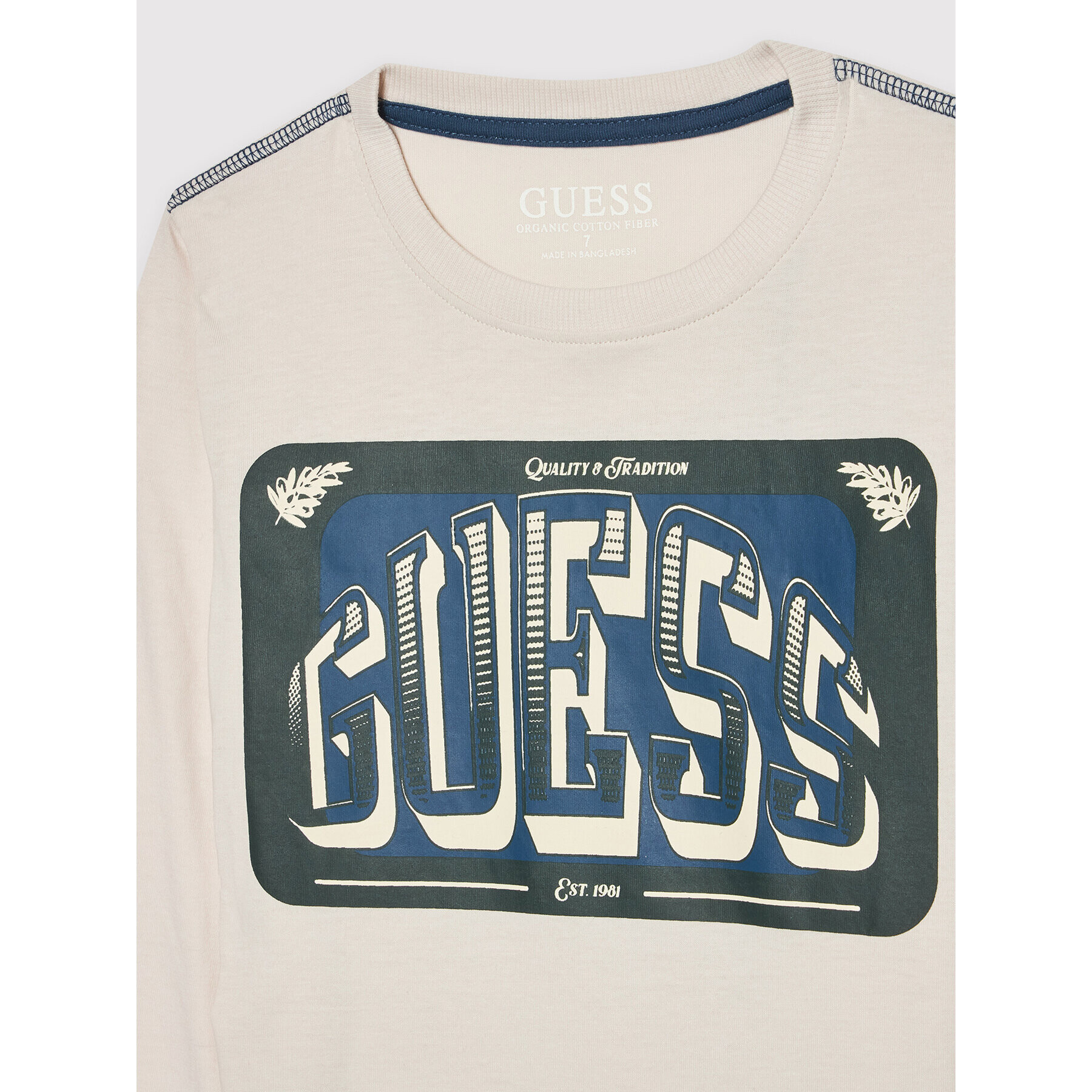 Guess Тишърт L2RI01 K8HM0 Бежов Regular Fit - Pepit.bg