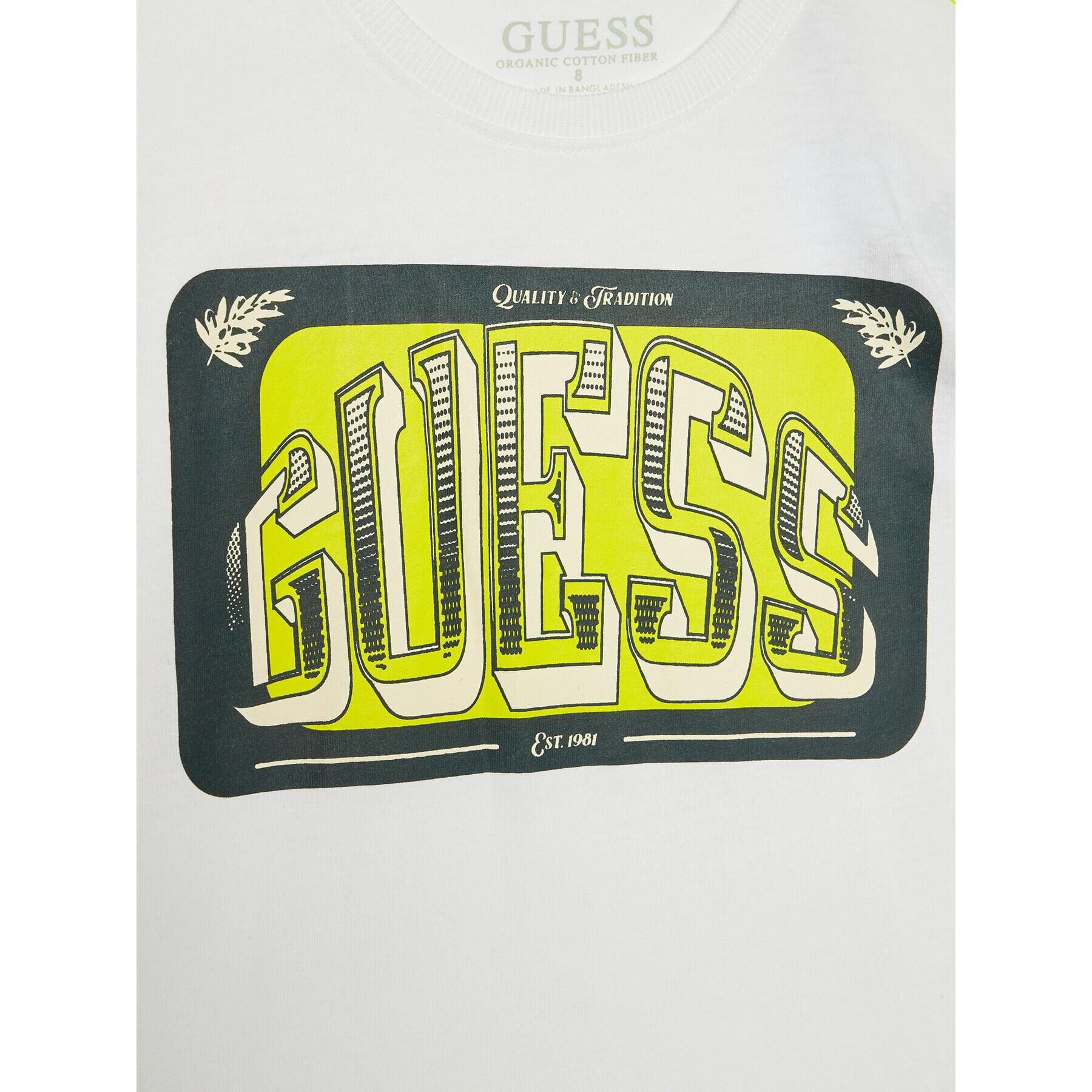 Guess Тишърт L2RI01 K8HM0 Бял Regular Fit - Pepit.bg