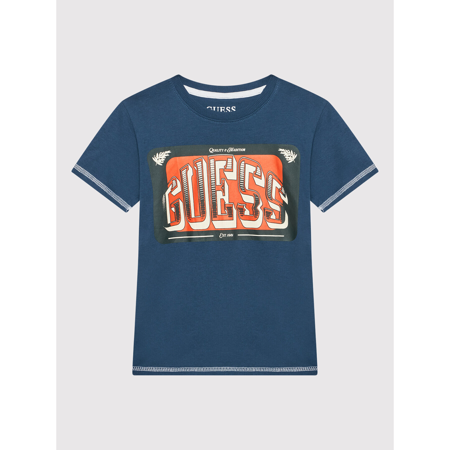 Guess Тишърт L2RI01 K8HM0 Тъмносин Regular Fit - Pepit.bg