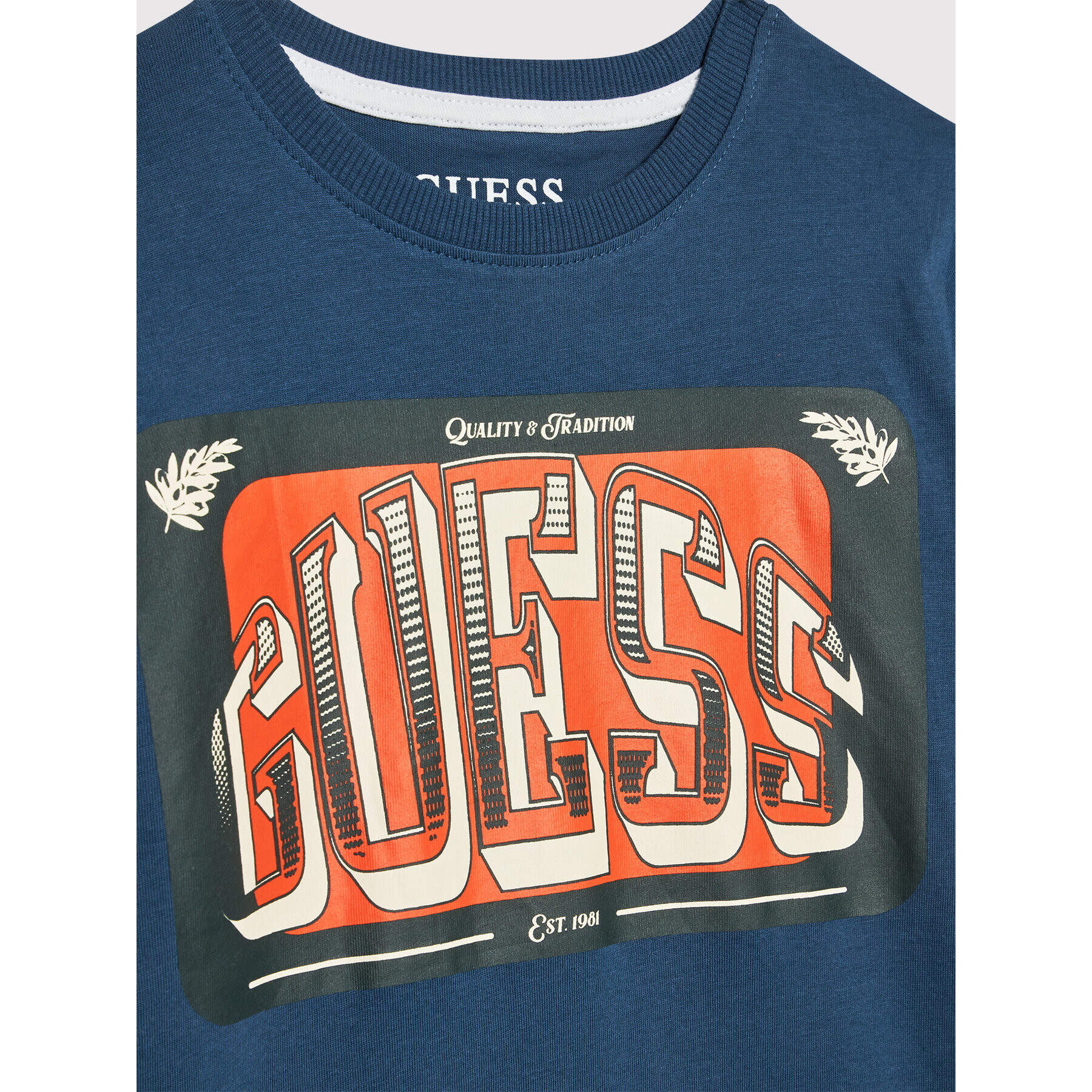 Guess Тишърт L2RI01 K8HM0 Тъмносин Regular Fit - Pepit.bg