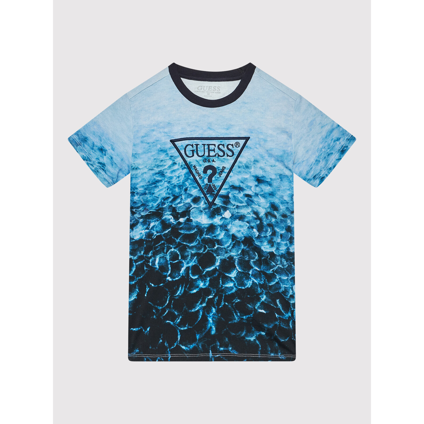 Guess Тишърт L2RI05 K8HM0 Син Regular Fit - Pepit.bg