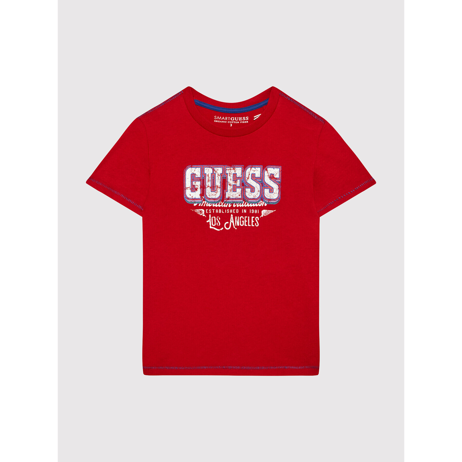 Guess Тишърт L2RI11 K8HM0 Червен Regular Fit - Pepit.bg