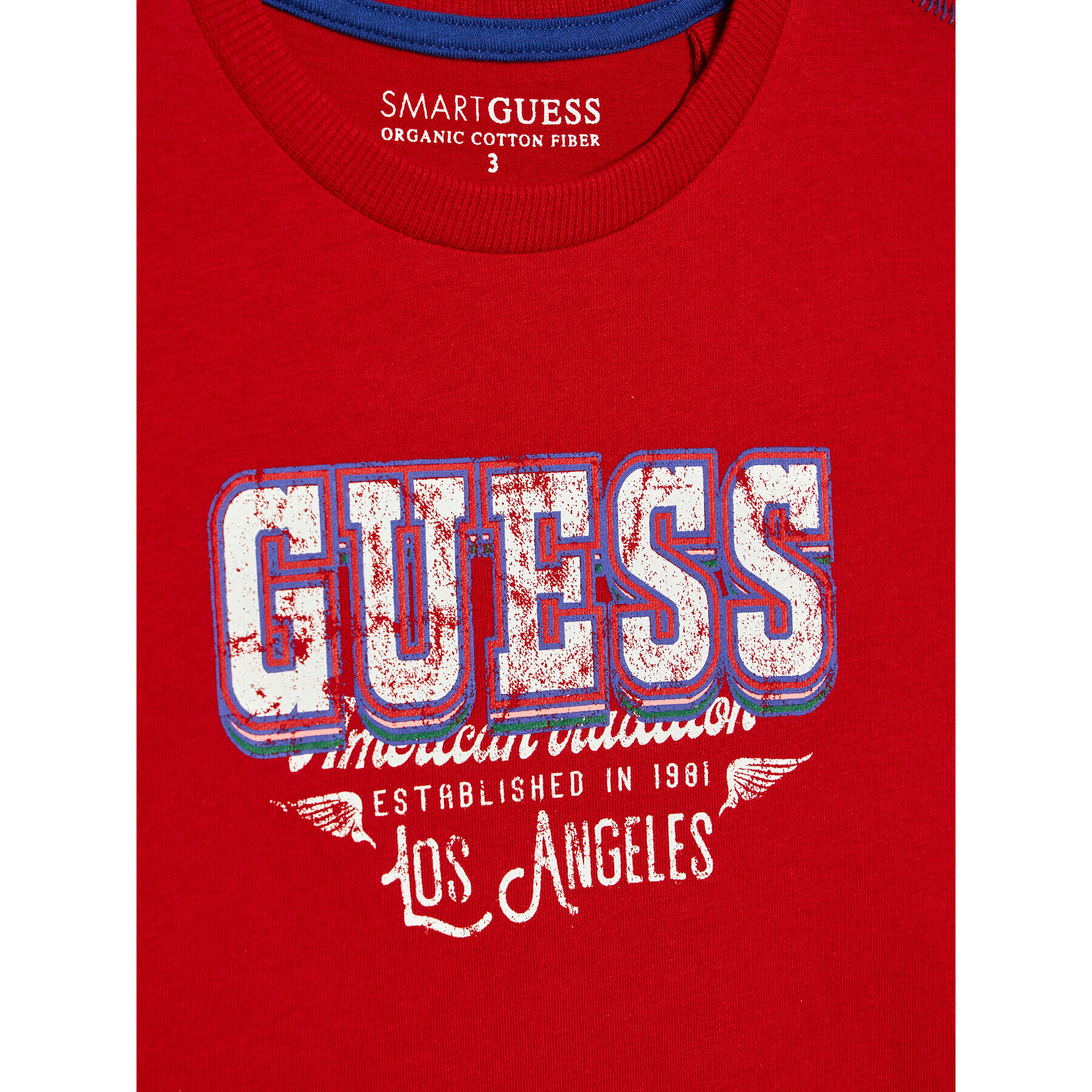 Guess Тишърт L2RI11 K8HM0 Червен Regular Fit - Pepit.bg