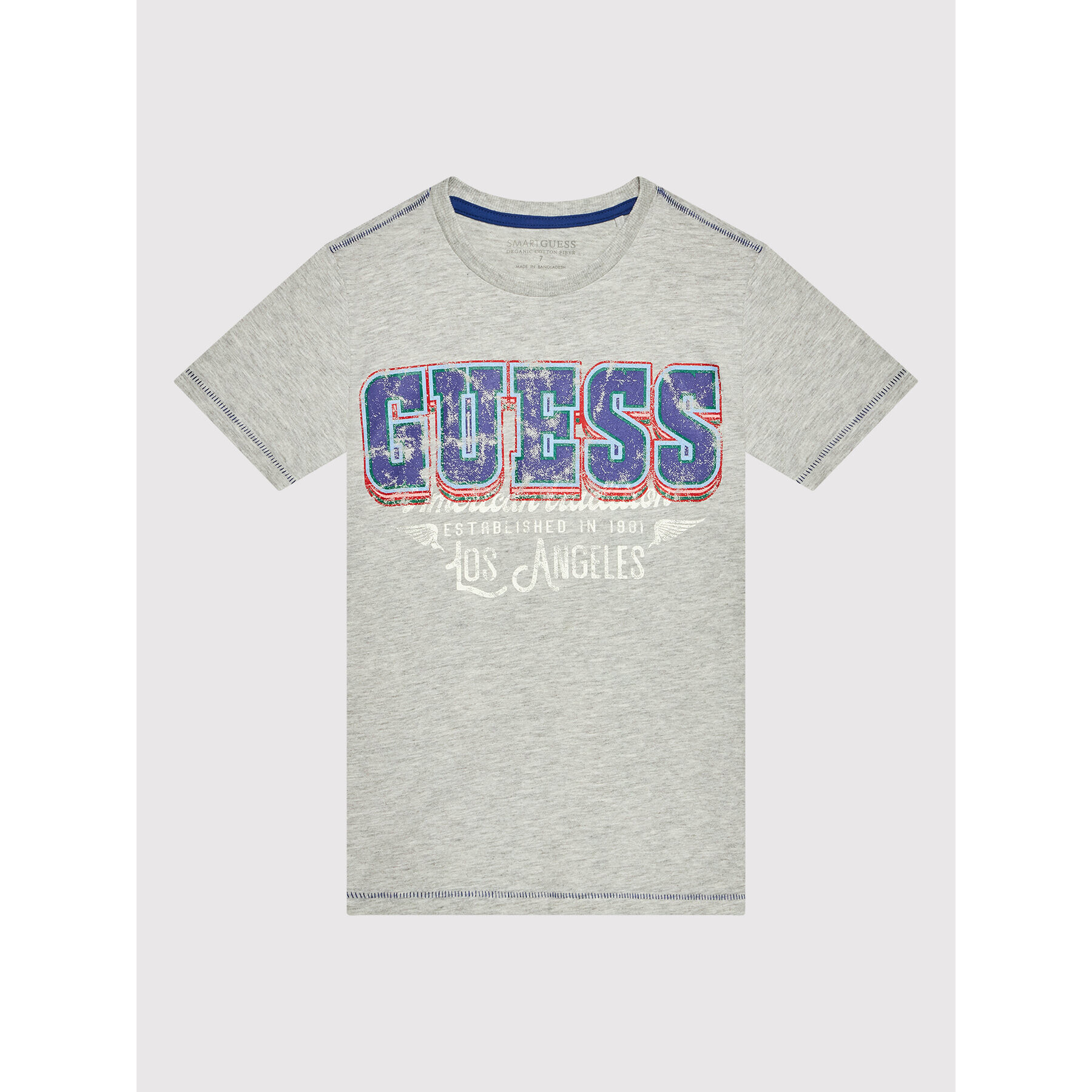 Guess Тишърт L2RI11 K8HM0 Сив Regular Fit - Pepit.bg