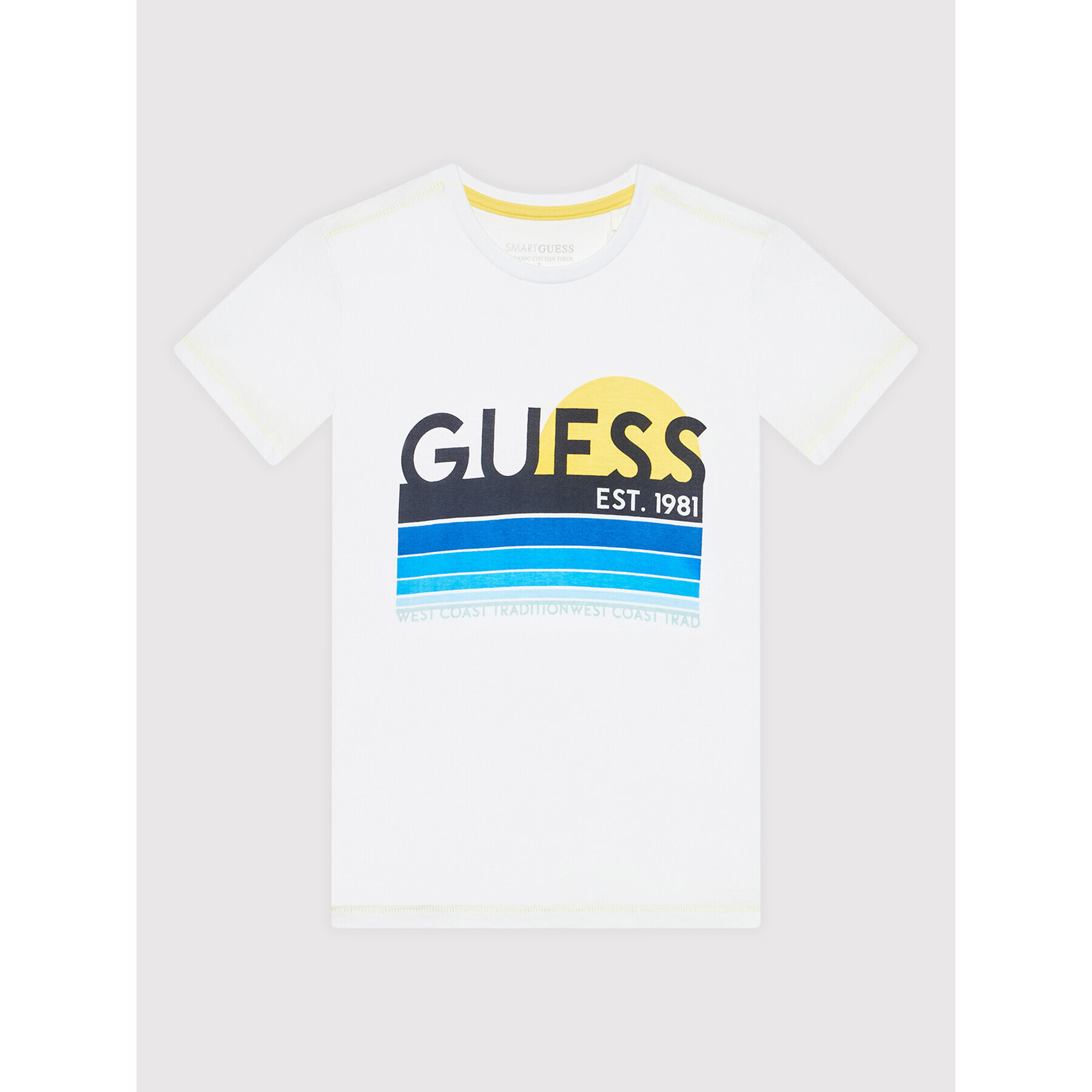 Guess Тишърт L2RI21 K8HM0 Бял Regular Fit - Pepit.bg