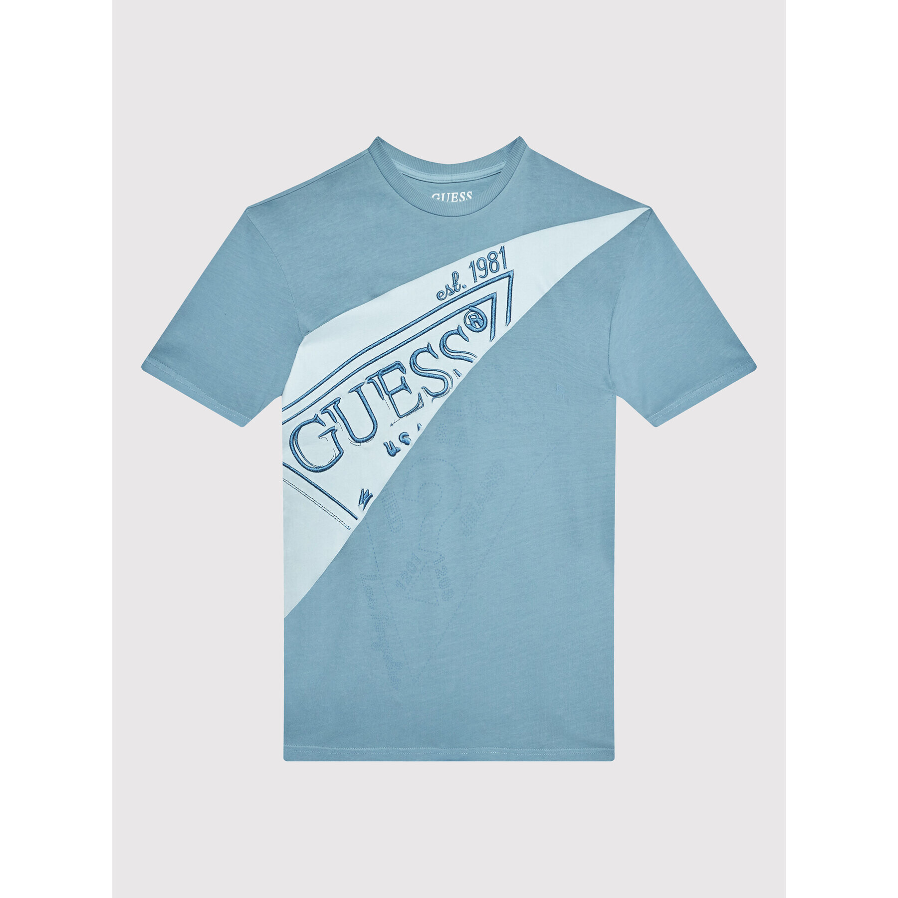 Guess Тишърт L2YI04 K8HM0 Син Relaxed Fit - Pepit.bg
