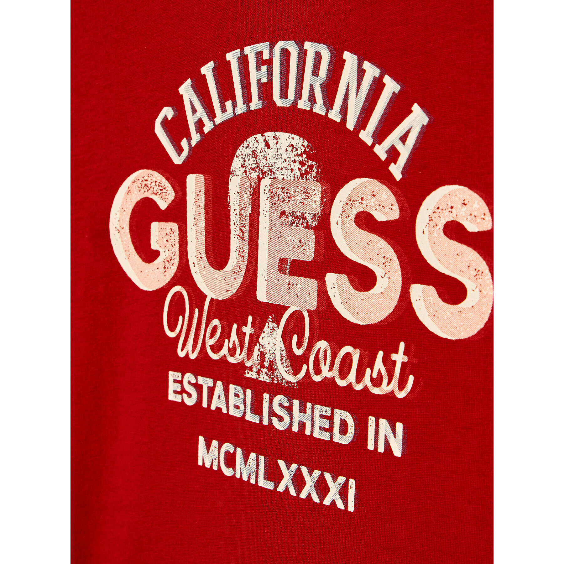 Guess Тишърт L2YI11 K8HM0 Червен Regular Fit - Pepit.bg