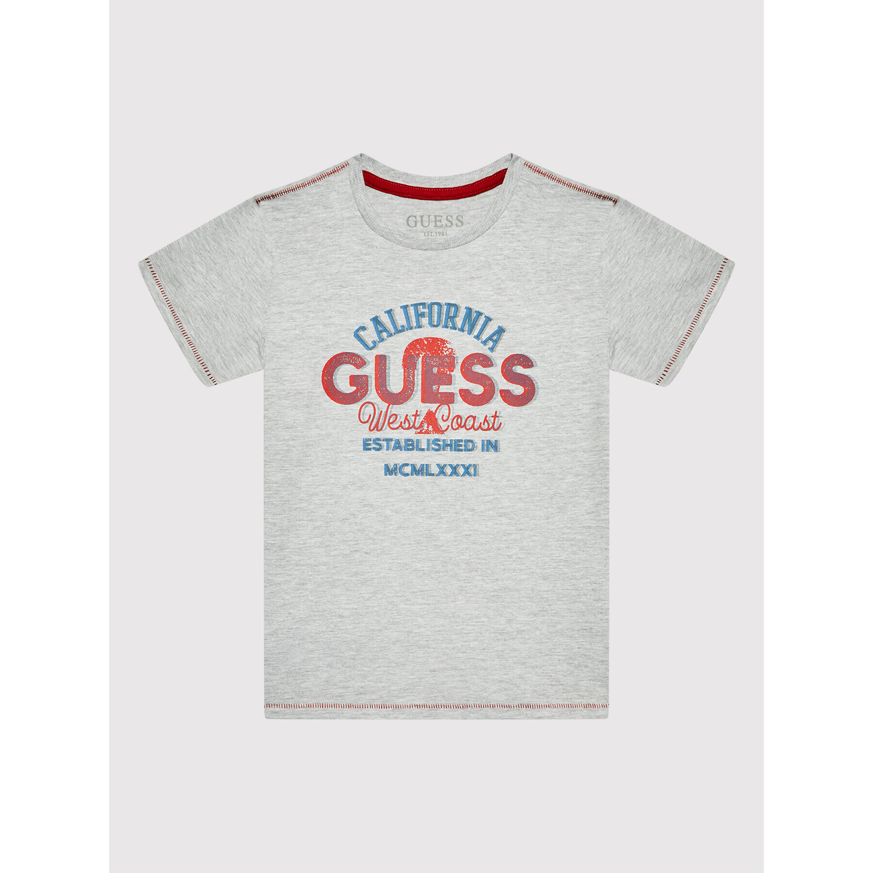Guess Тишърт L2YI30 K9N50 Сив Regular Fit - Pepit.bg