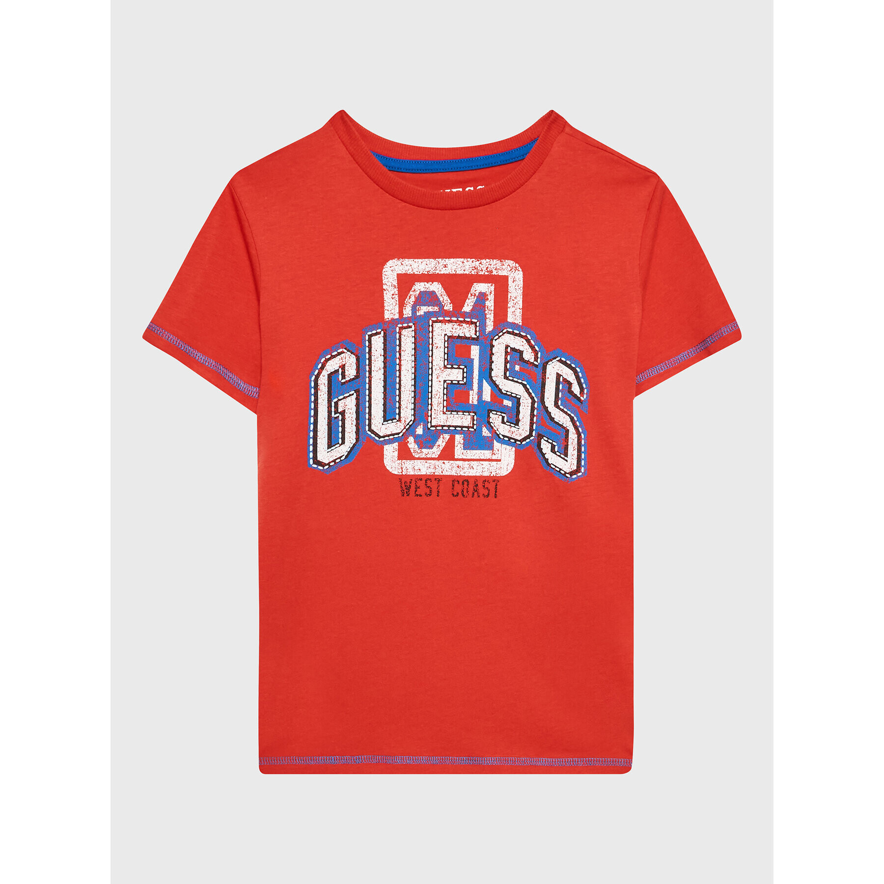 Guess Тишърт L3RI11 K8HM0 Червен Regular Fit - Pepit.bg