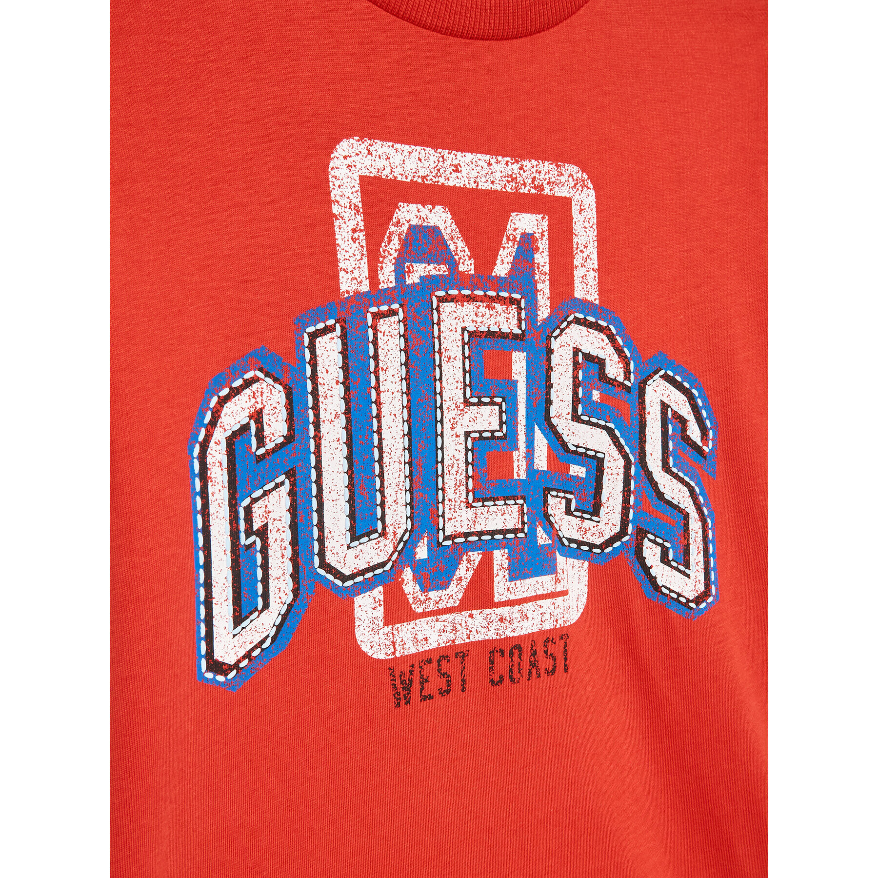 Guess Тишърт L3RI11 K8HM0 Червен Regular Fit - Pepit.bg