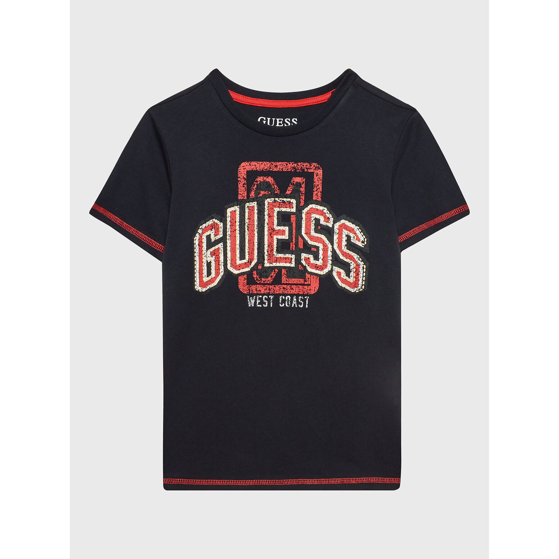 Guess Тишърт L3RI11 K8HM0 Тъмносин Regular Fit - Pepit.bg