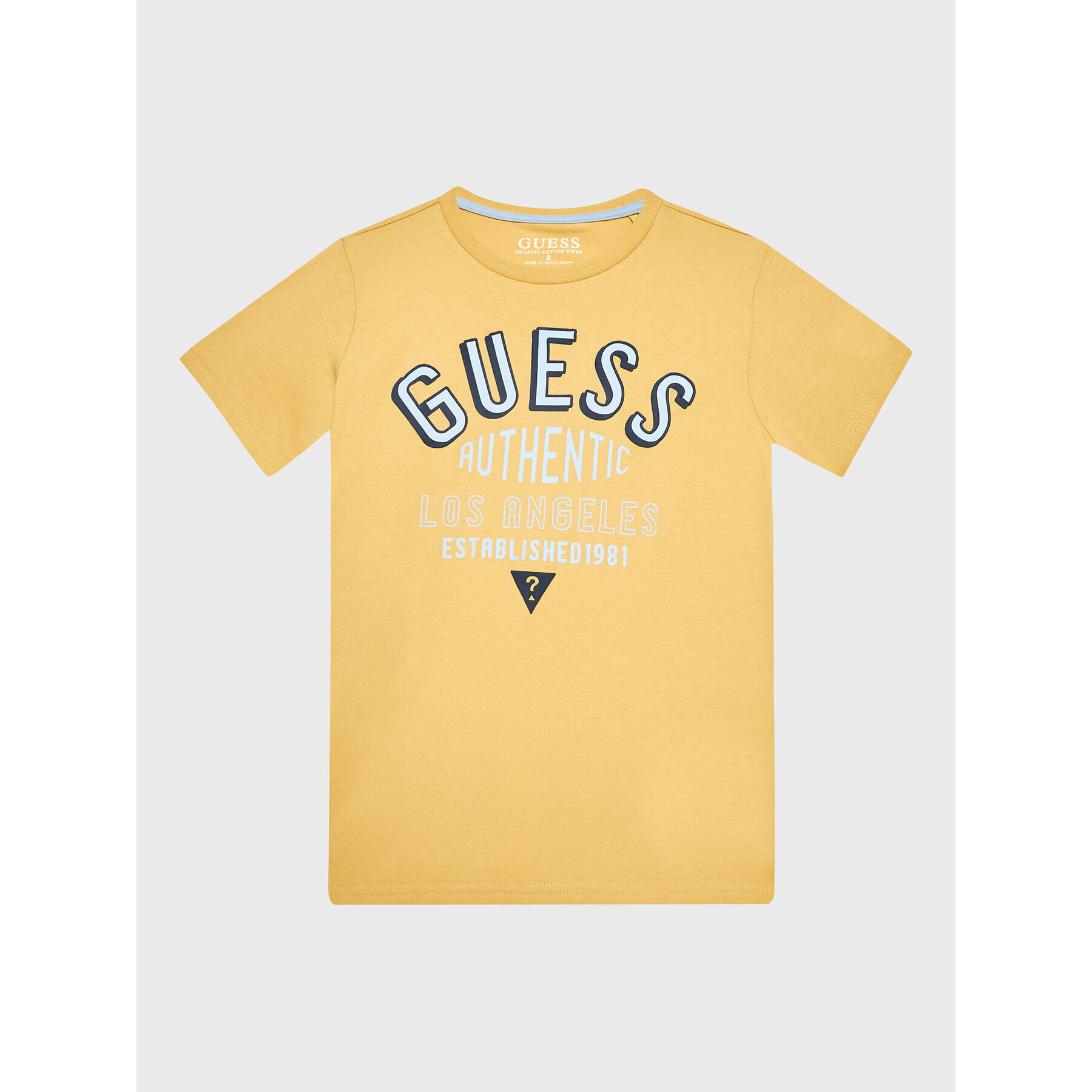 Guess Тишърт L3RI12 K8HM0 Жълт Regular Fit - Pepit.bg