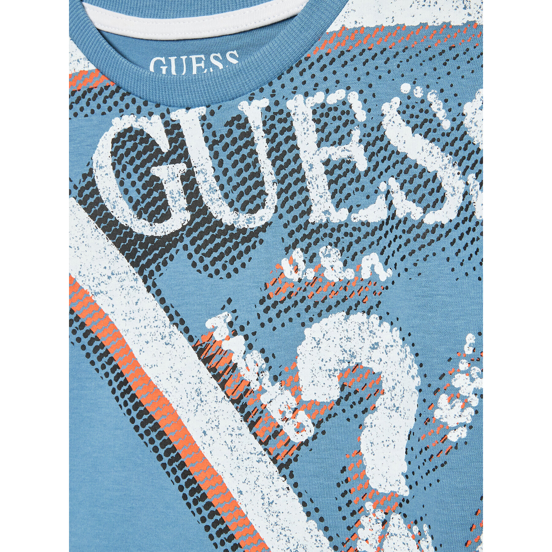 Guess Тишърт L3RI18 K8HM0 Син Regular Fit - Pepit.bg