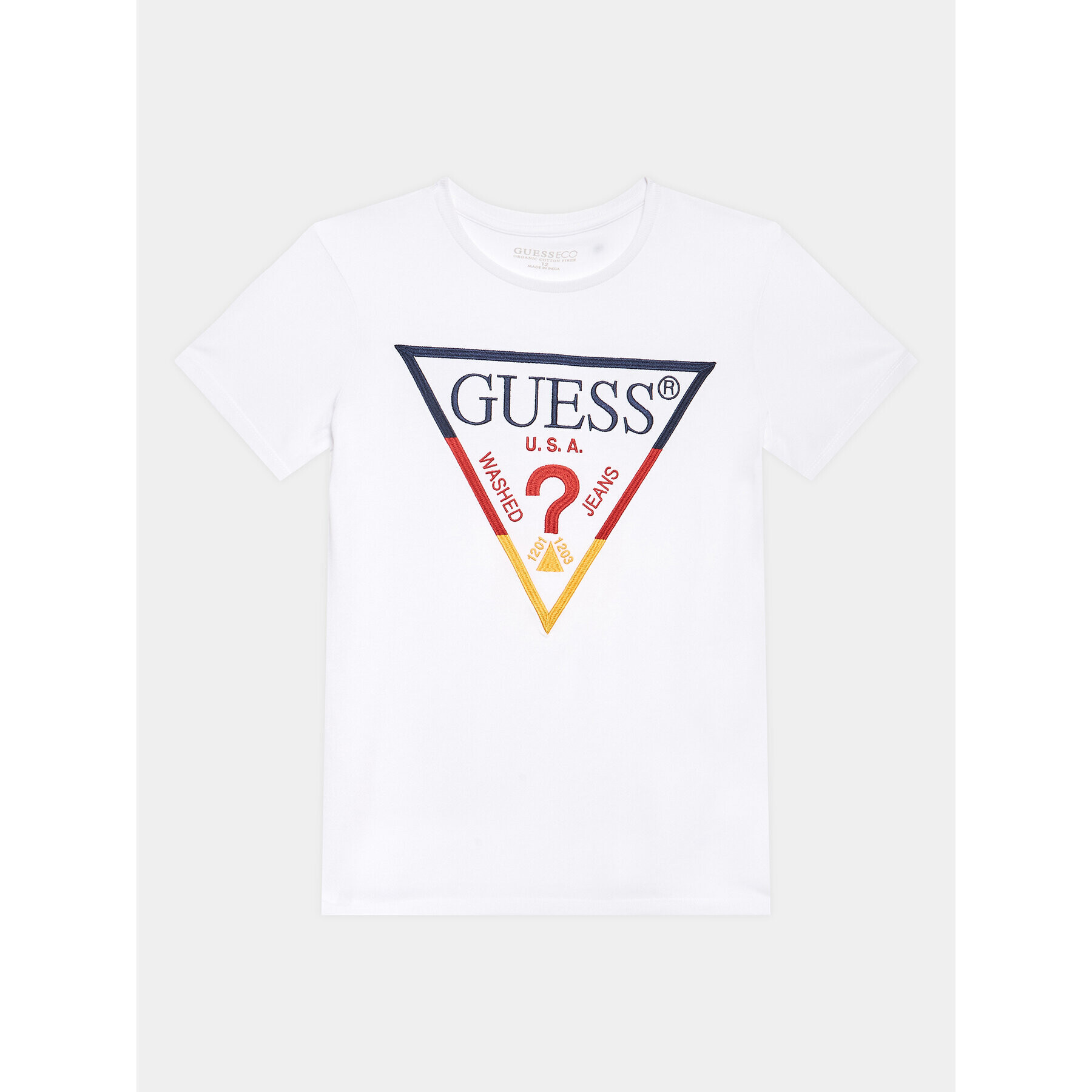 Guess Тишърт L3YI28K 8HM4 Бял Regular Fit - Pepit.bg