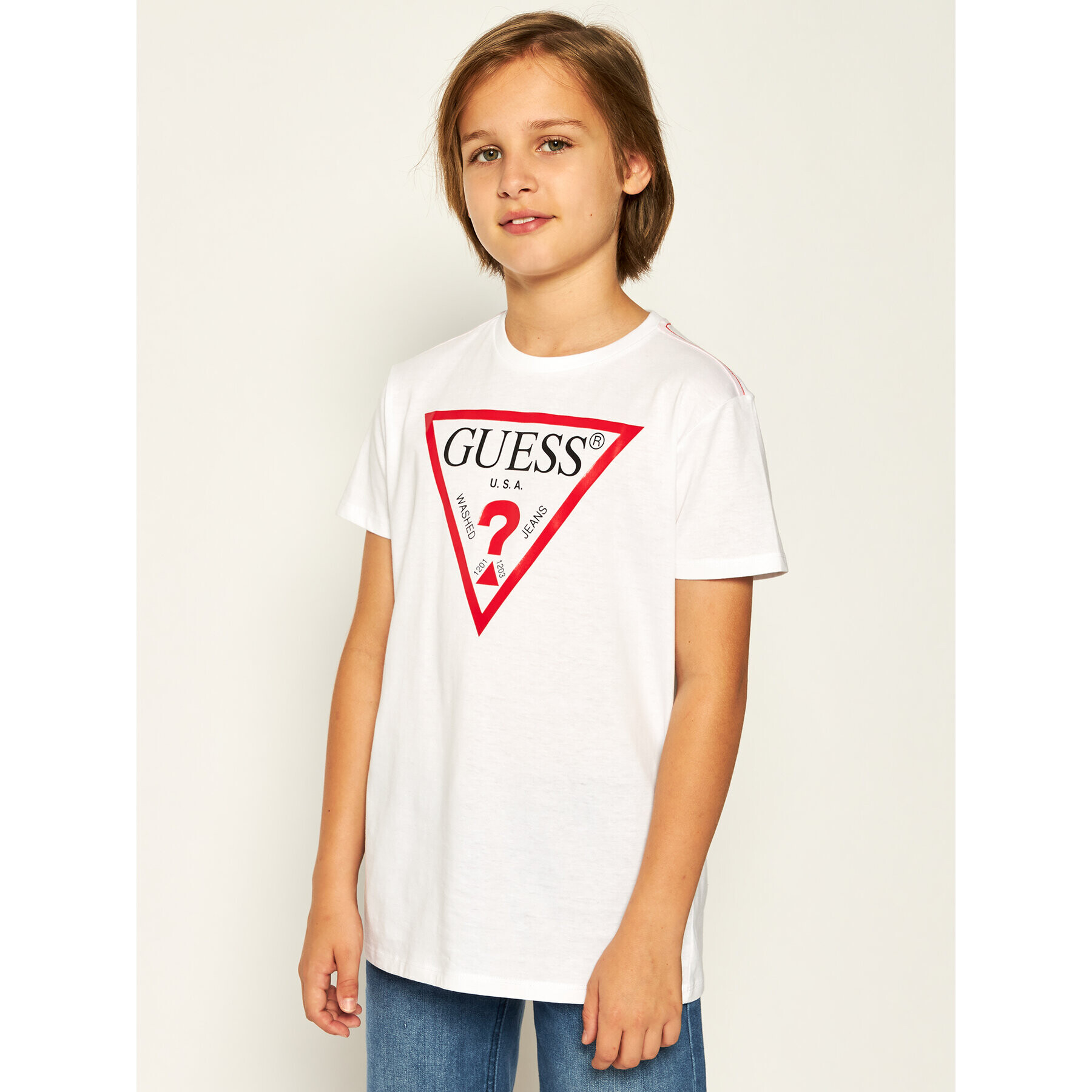 Guess Тишърт L73I55 K5M20 Бял Regular Fit - Pepit.bg