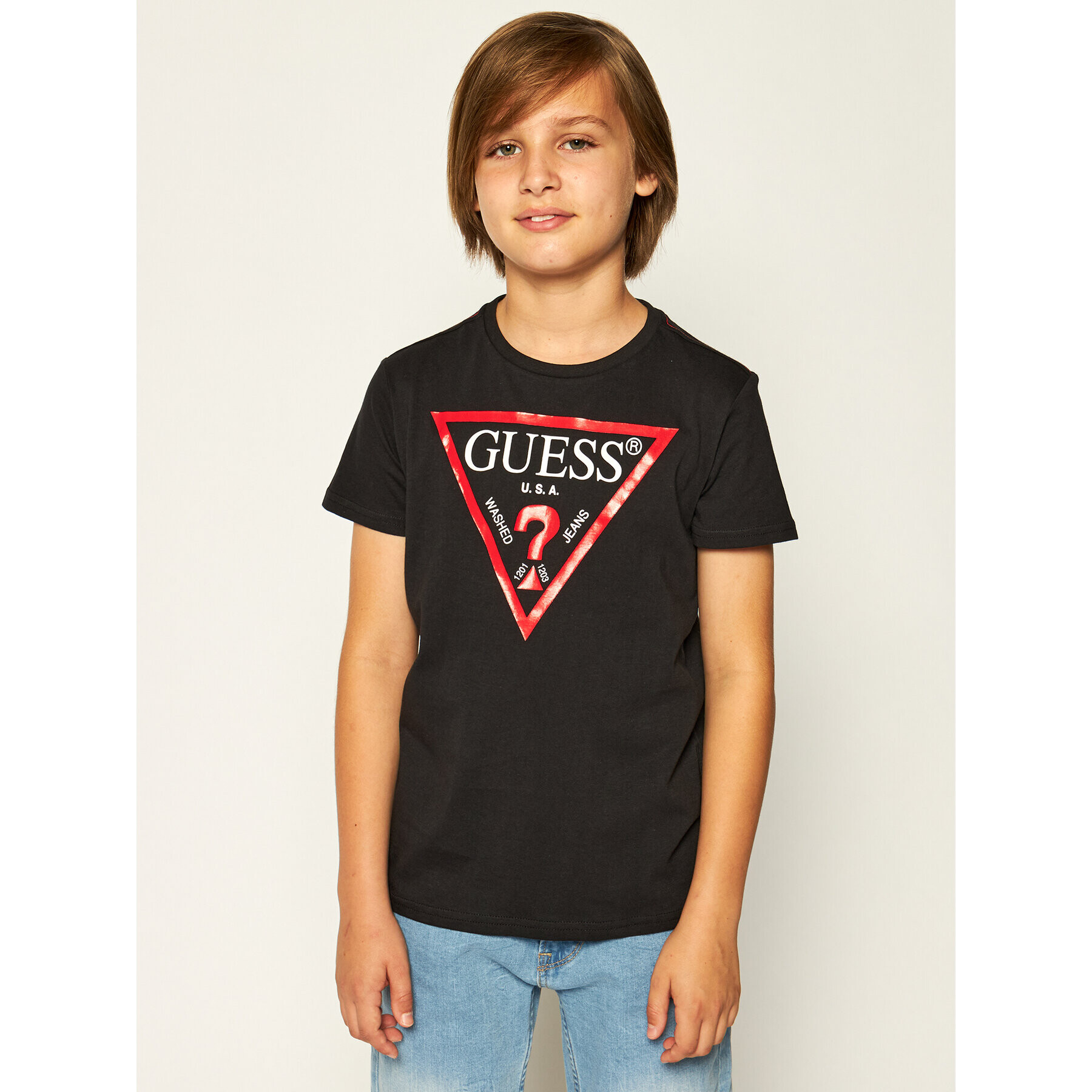 Guess Тишърт L73I55 K5M20 Черен Regular Fit - Pepit.bg