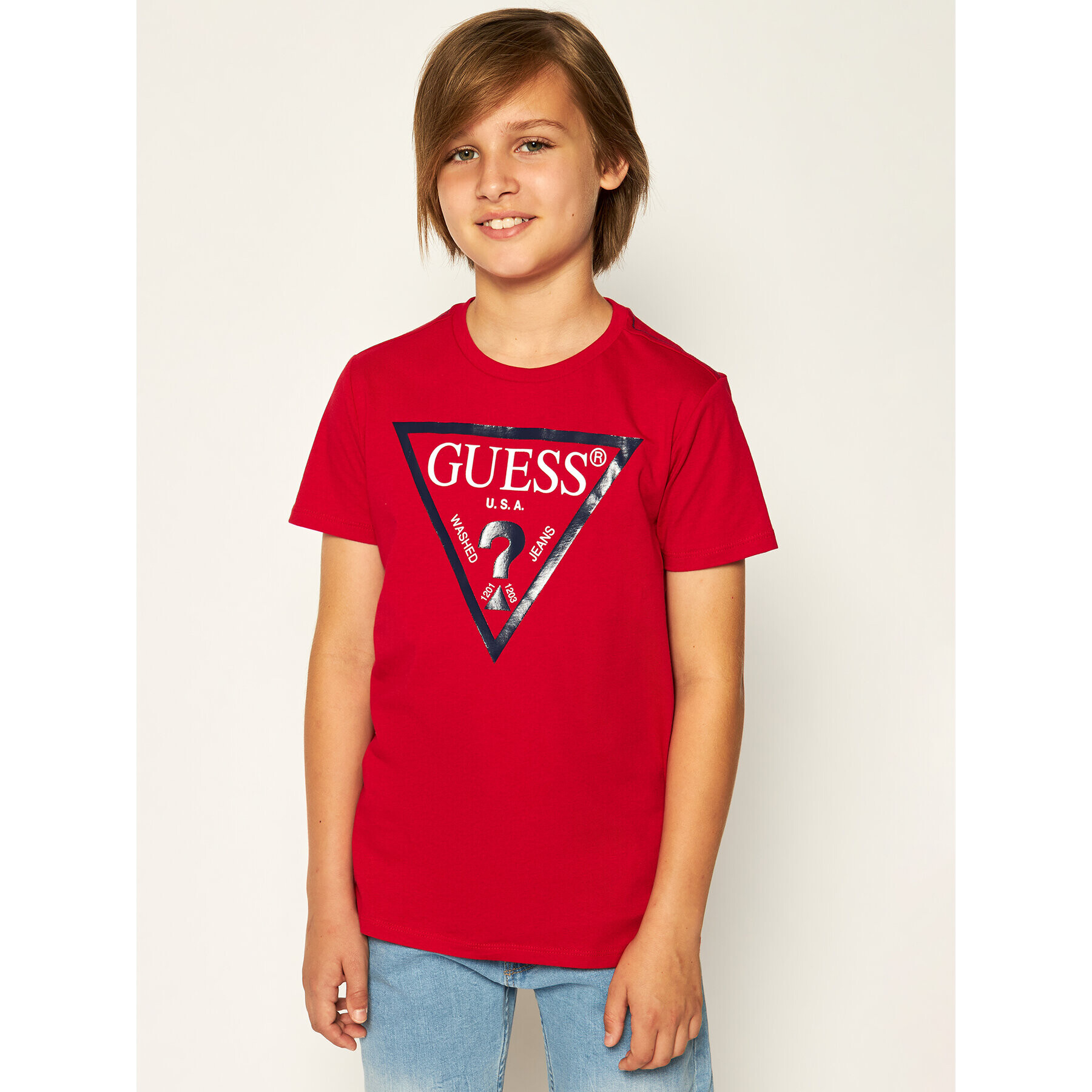 Guess Тишърт L73I55 K5M20 Червен Regular Fit - Pepit.bg