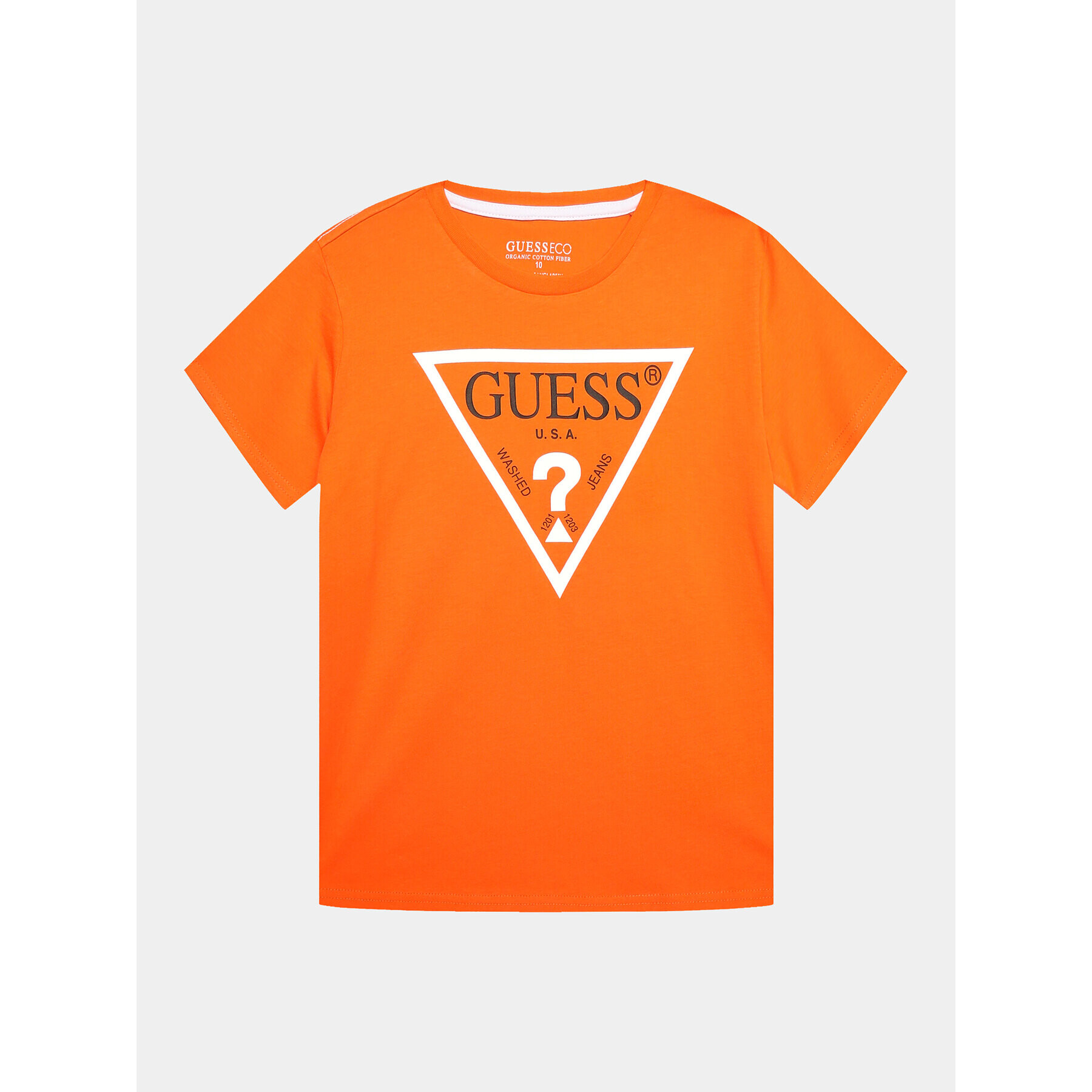 Guess Тишърт L73I55 K8HM0 Оранжев Regular Fit - Pepit.bg