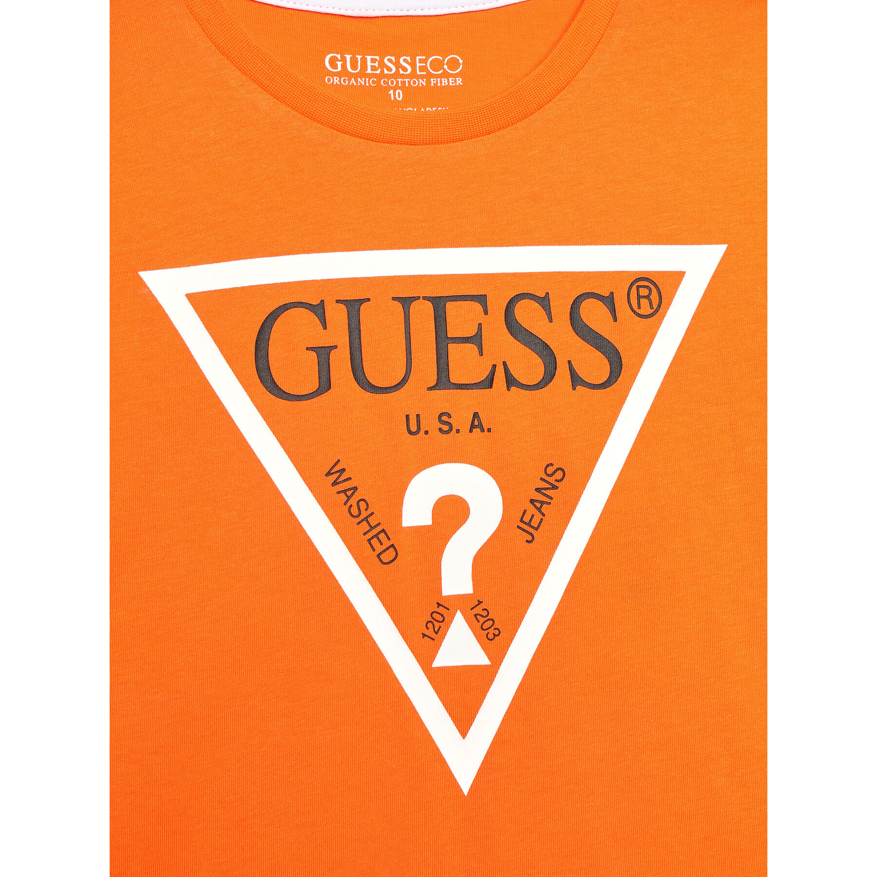 Guess Тишърт L73I55 K8HM0 Оранжев Regular Fit - Pepit.bg