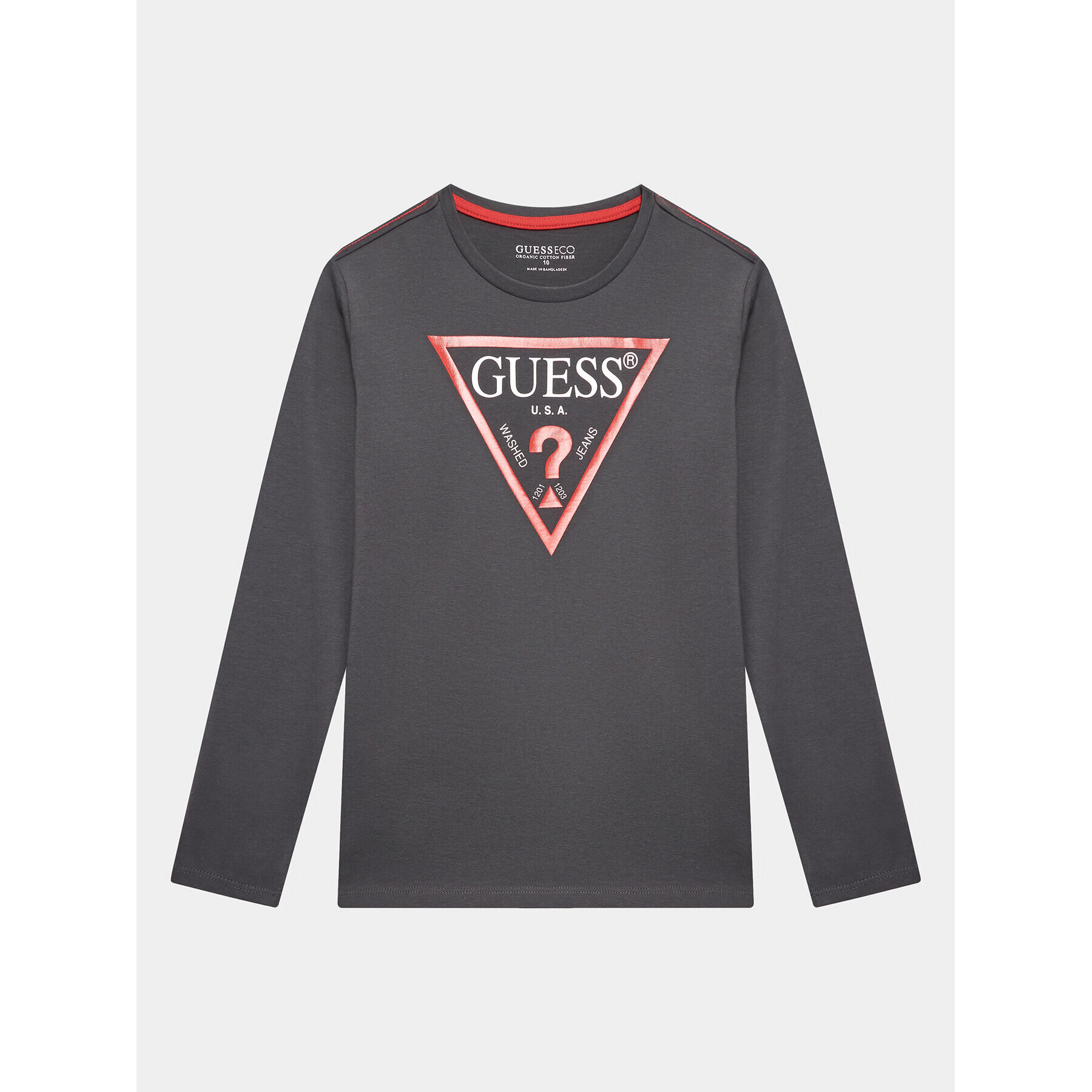 Guess Тишърт L73I55 K8HM0 Сив Regular Fit - Pepit.bg