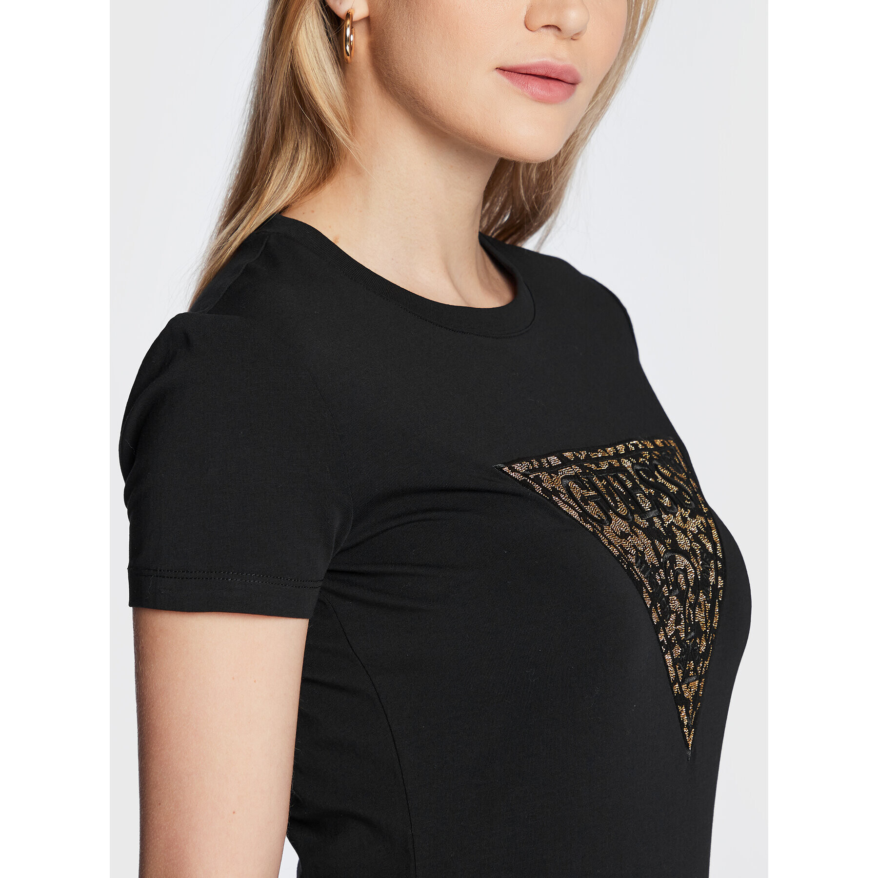 Guess Тишърт Lidia W2BI13 J1300 Черен Slim Fit - Pepit.bg
