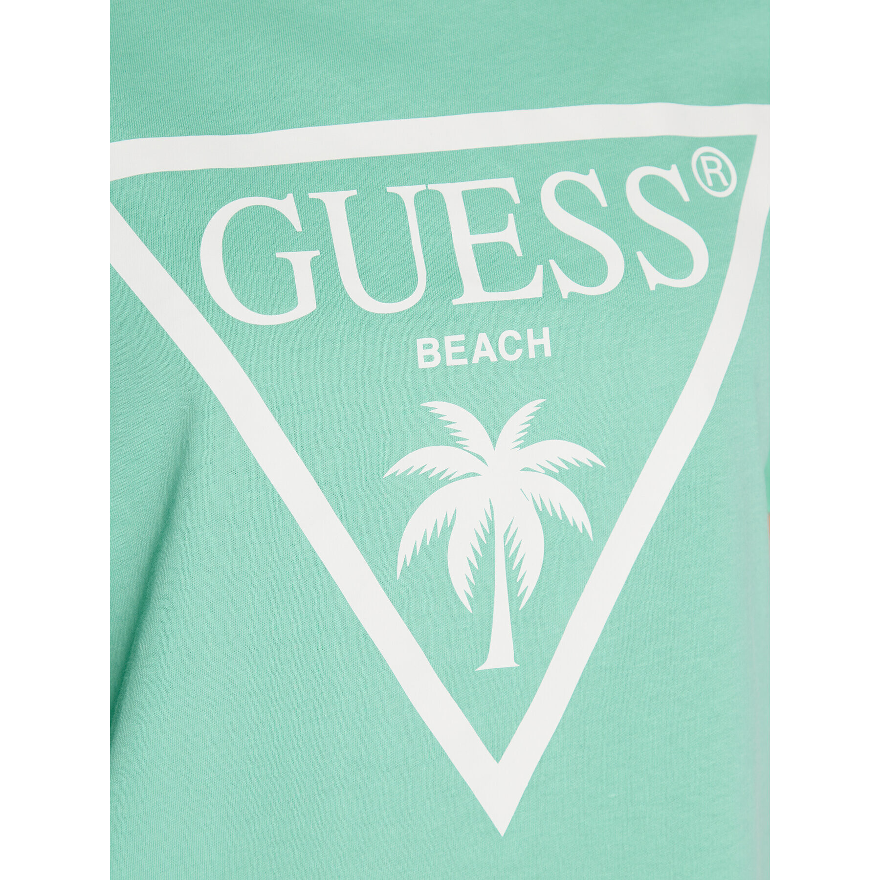 Guess Тишърт Logo E02I01 JA914 Зелен Boxy Fit - Pepit.bg