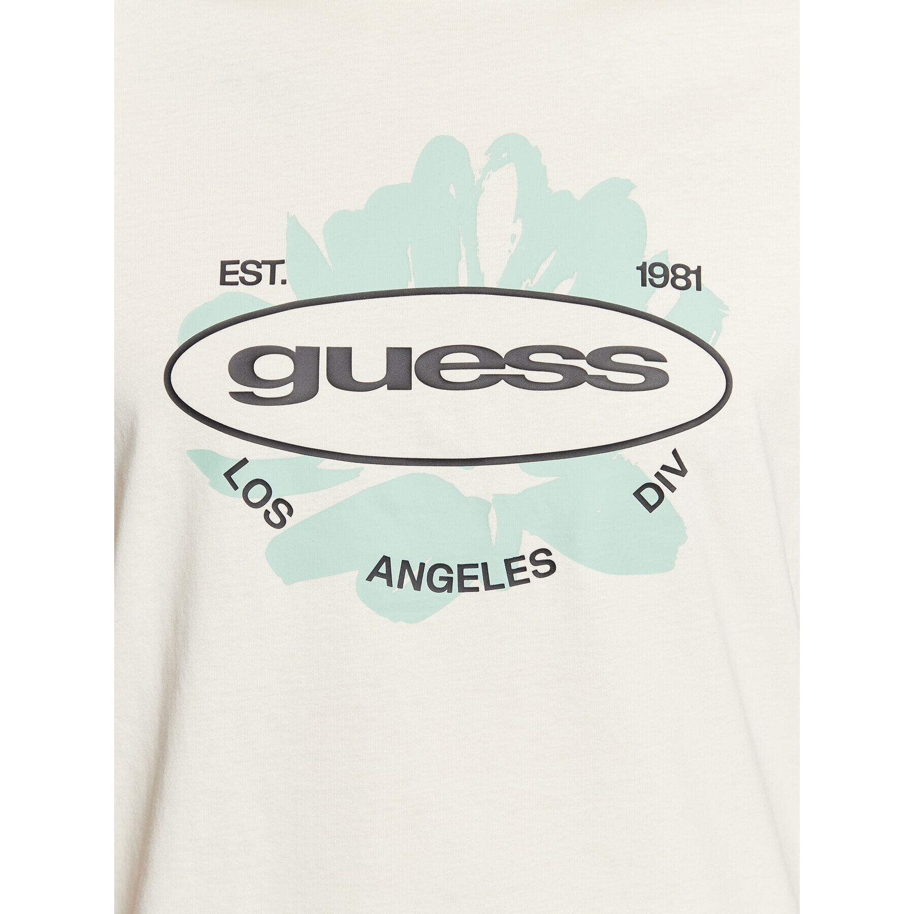 Guess Тишърт Logo M3GI61 K9RM1 Екрю Slim Fit - Pepit.bg