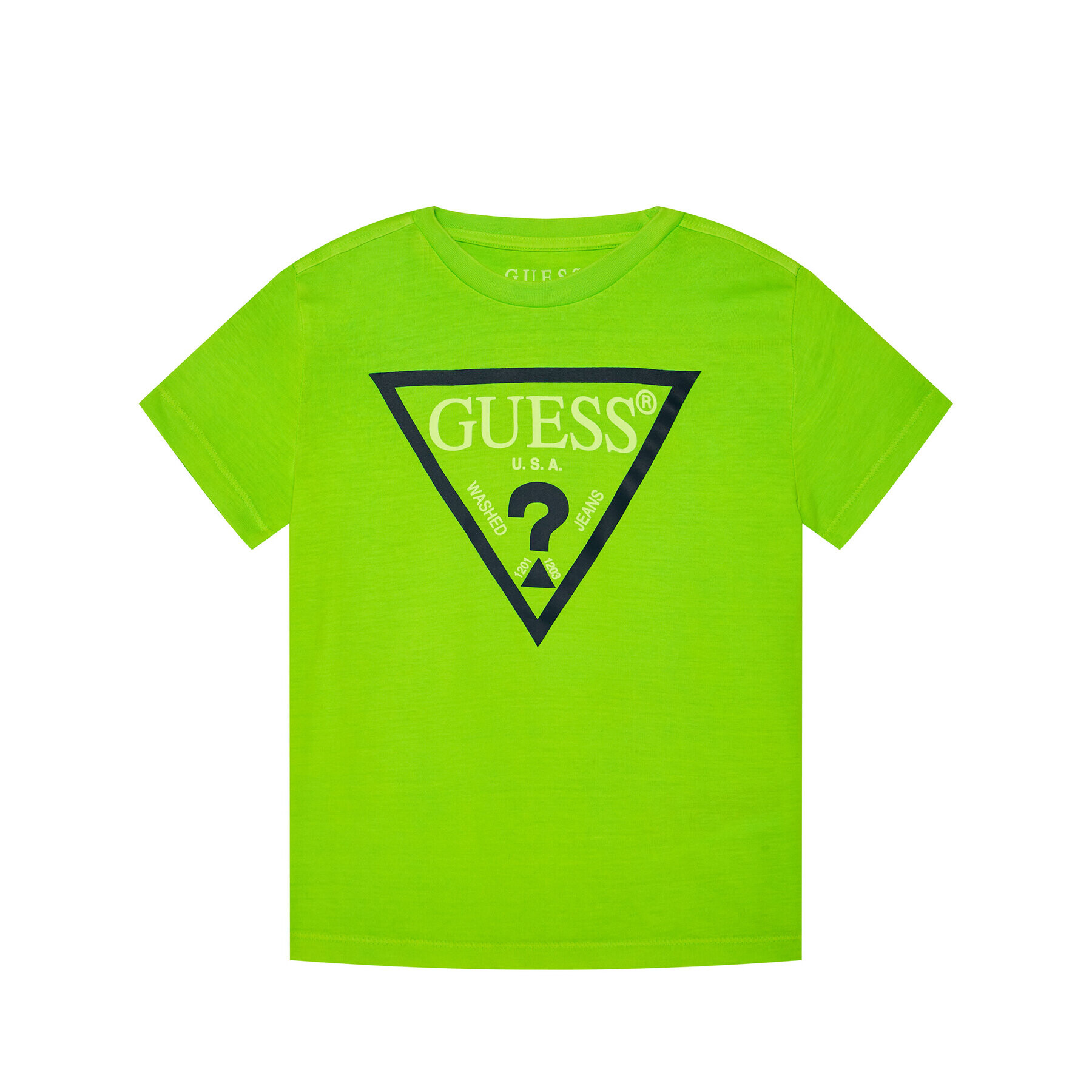 Guess Тишърт Logo Tee H02I00 K5M20 Зелен Regular Fit - Pepit.bg