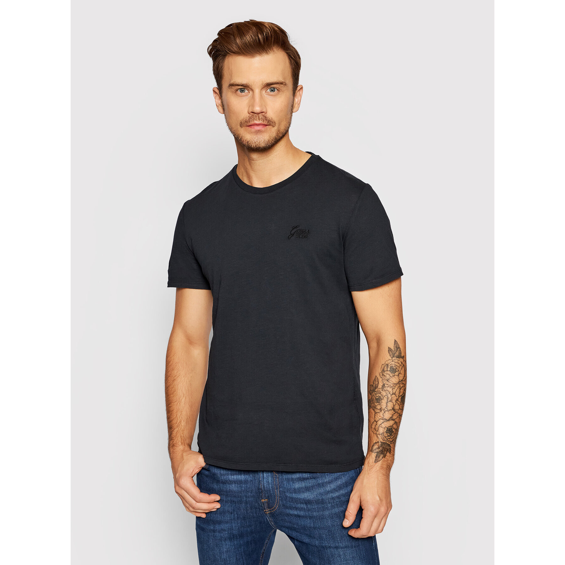 Guess Тишърт M1BI04 K6XN1 Черен Slim Fit - Pepit.bg