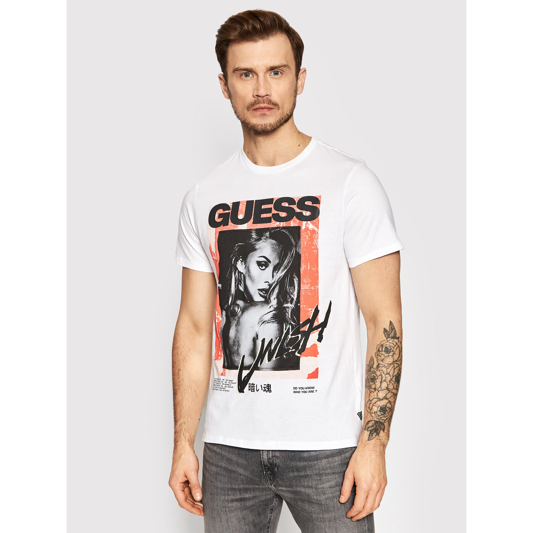 Guess Тишърт M2GI31 K9RM1 Бял Regular Fit - Pepit.bg