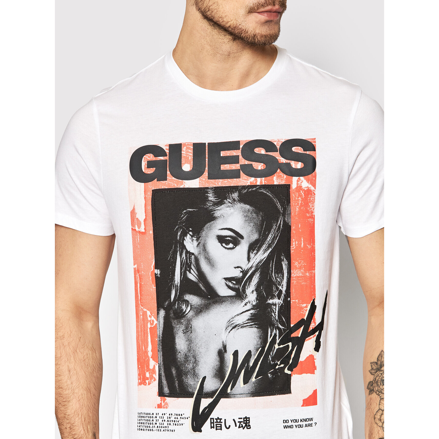 Guess Тишърт M2GI31 K9RM1 Бял Regular Fit - Pepit.bg