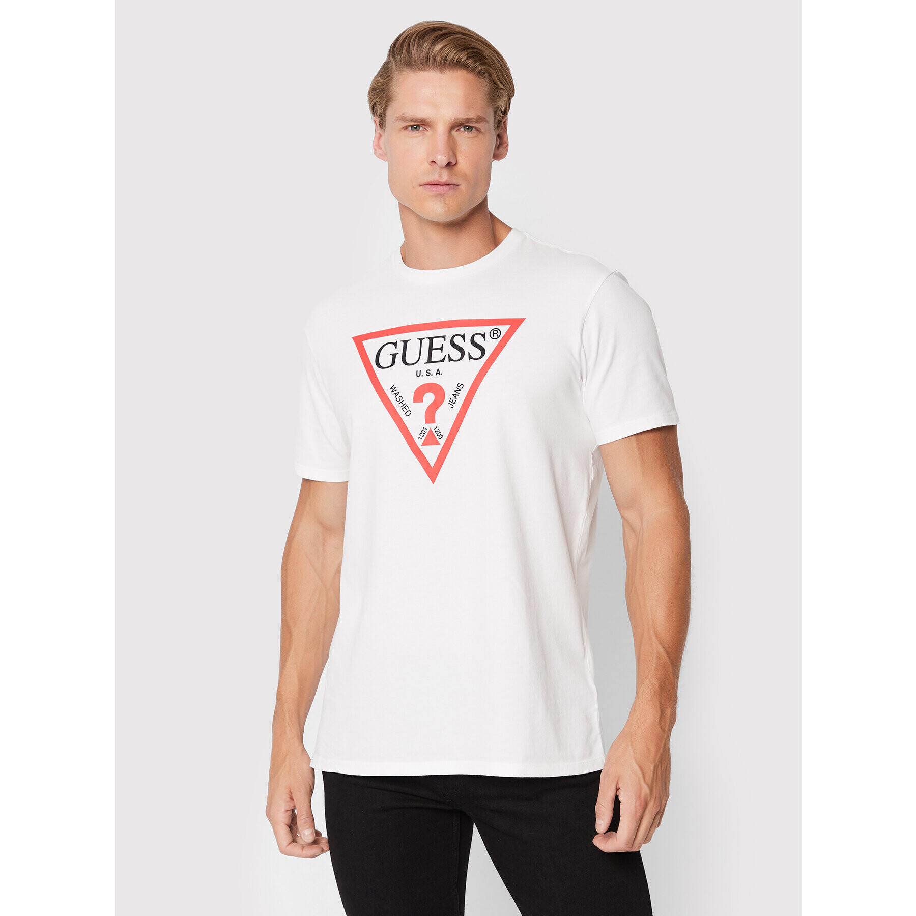 Guess Тишърт M2GI68 KBA60 Бял Regular Fit - Pepit.bg