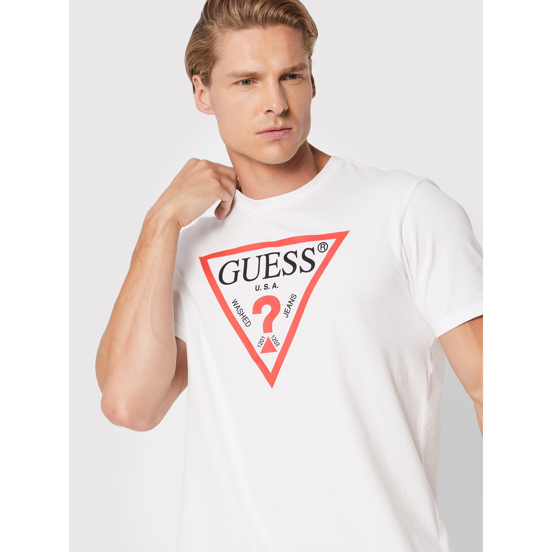 Guess Тишърт M2GI68 KBA60 Бял Regular Fit - Pepit.bg