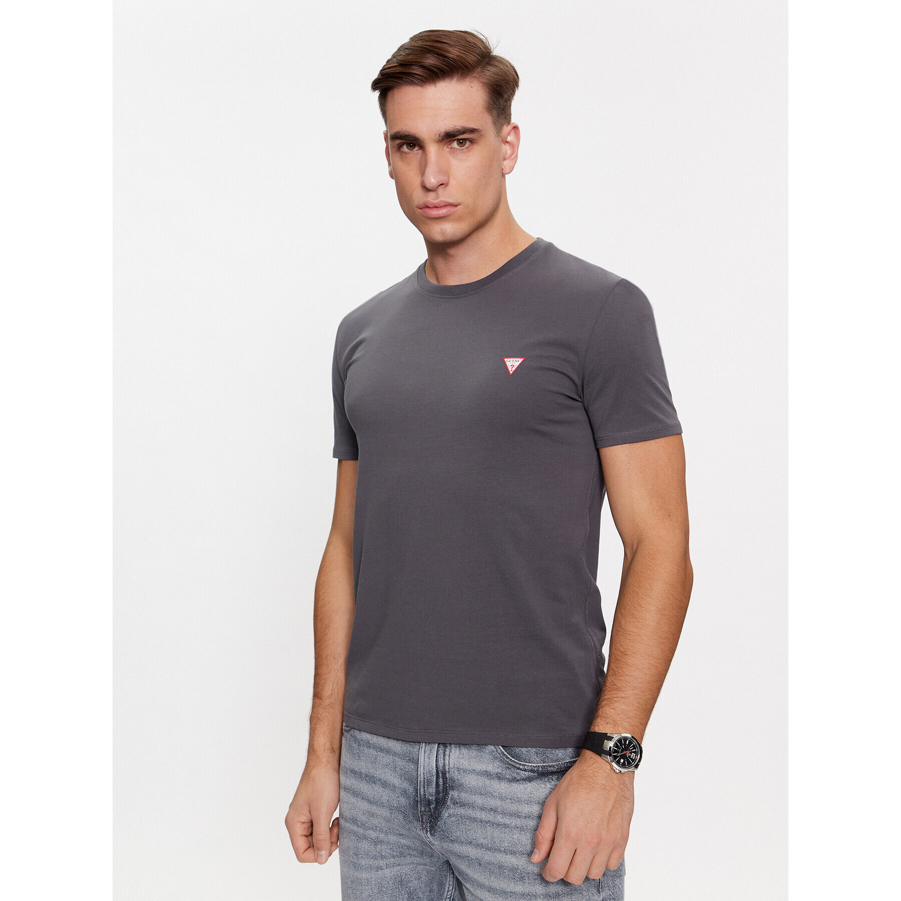 Guess Тишърт M2YI24 J1314 Зелен Slim Fit - Pepit.bg