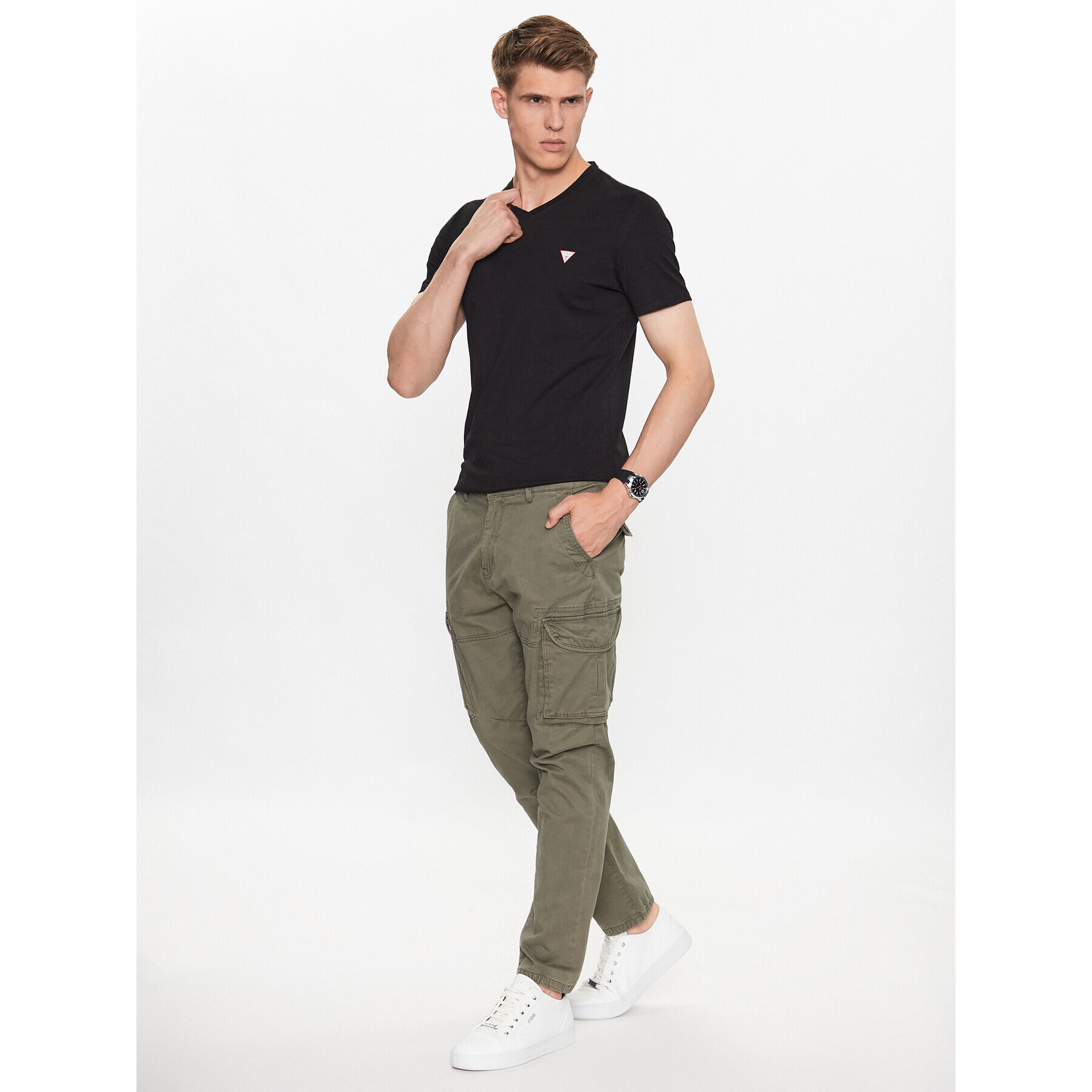 Guess Тишърт M2YI37 I3Z14 Черен Slim Fit - Pepit.bg