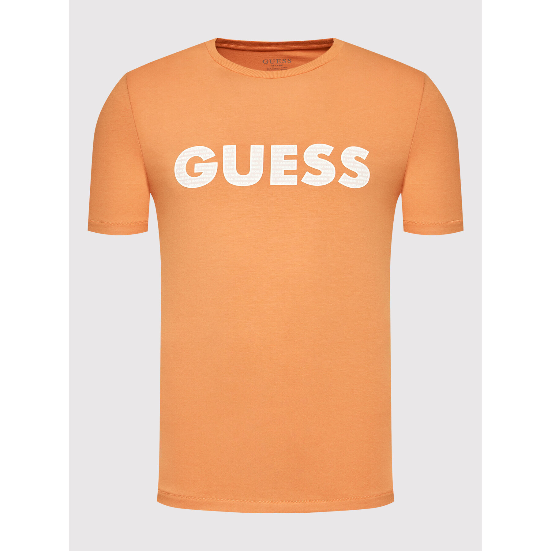 Guess Тишърт M2YI42 J1311 Оранжев Slim Fit - Pepit.bg