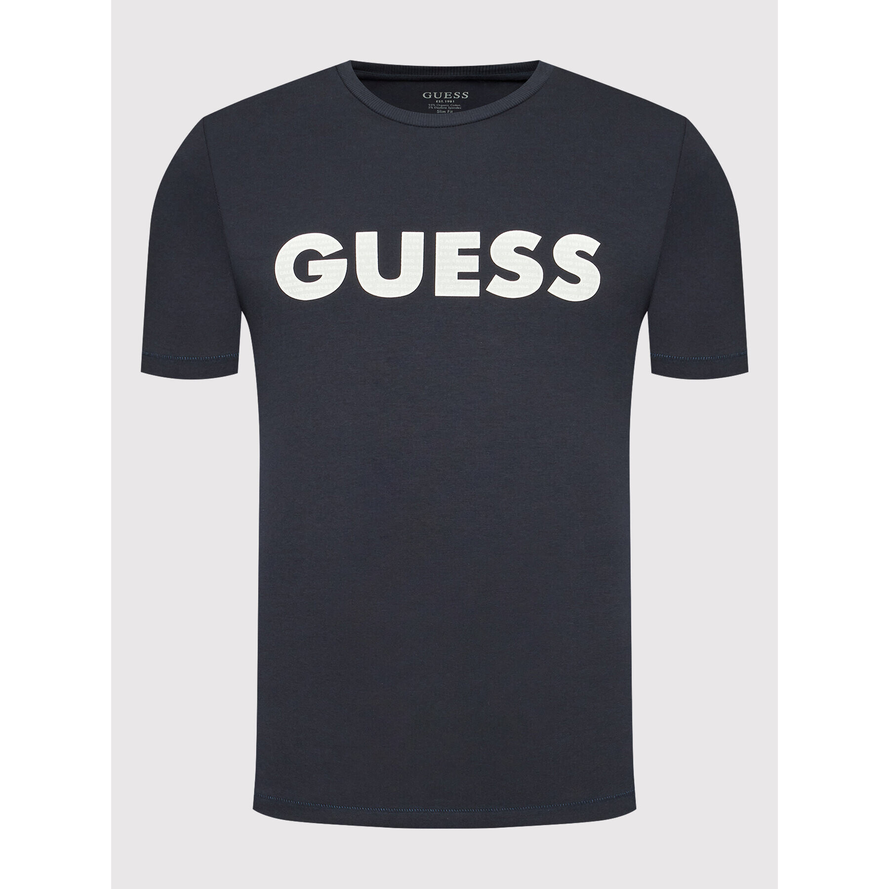 Guess Тишърт M2YI42 J1311 Тъмносин Slim Fit - Pepit.bg