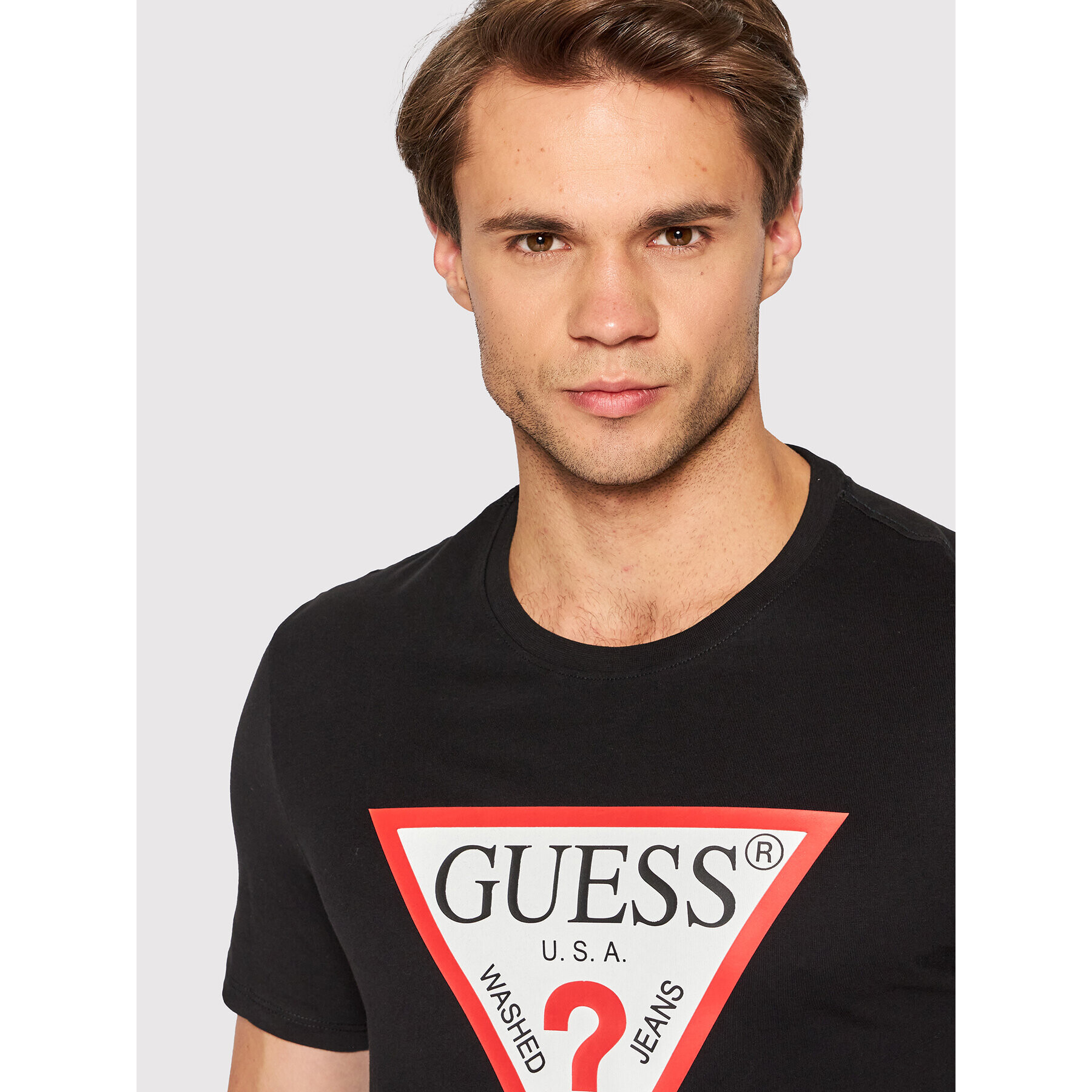 Guess Тишърт M2YI71 I3Z11 Черен Slim Fit - Pepit.bg