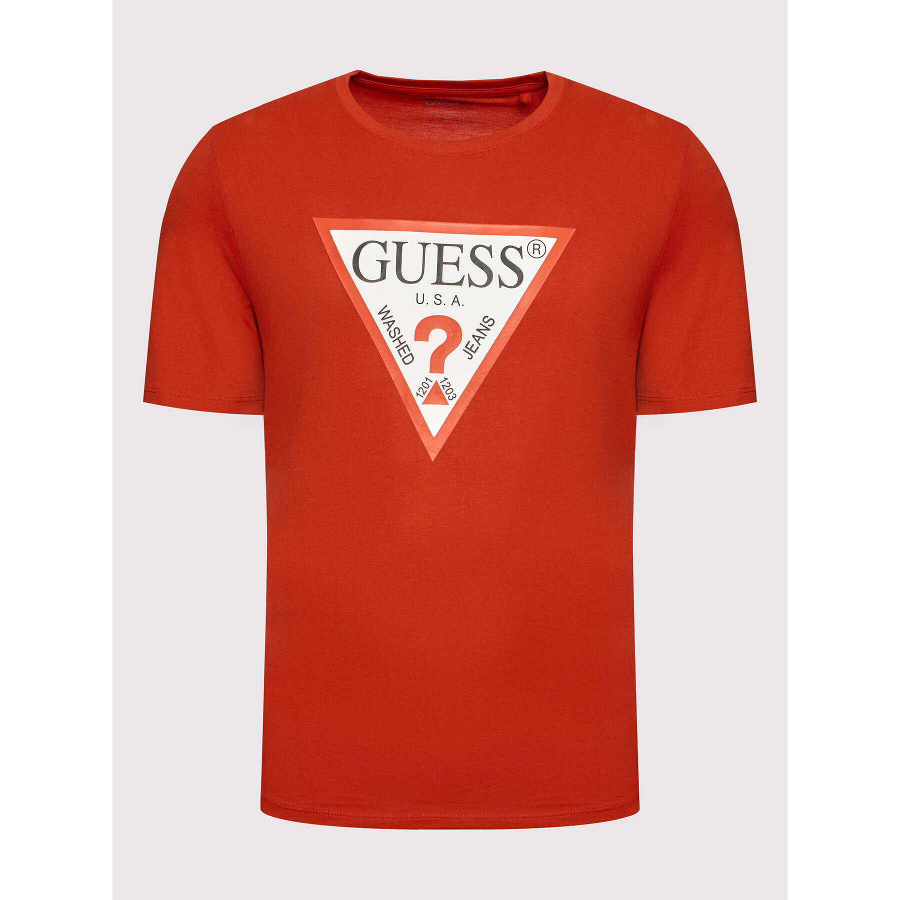 Guess Тишърт M2YI71 I3Z11 Червен Slim Fit - Pepit.bg