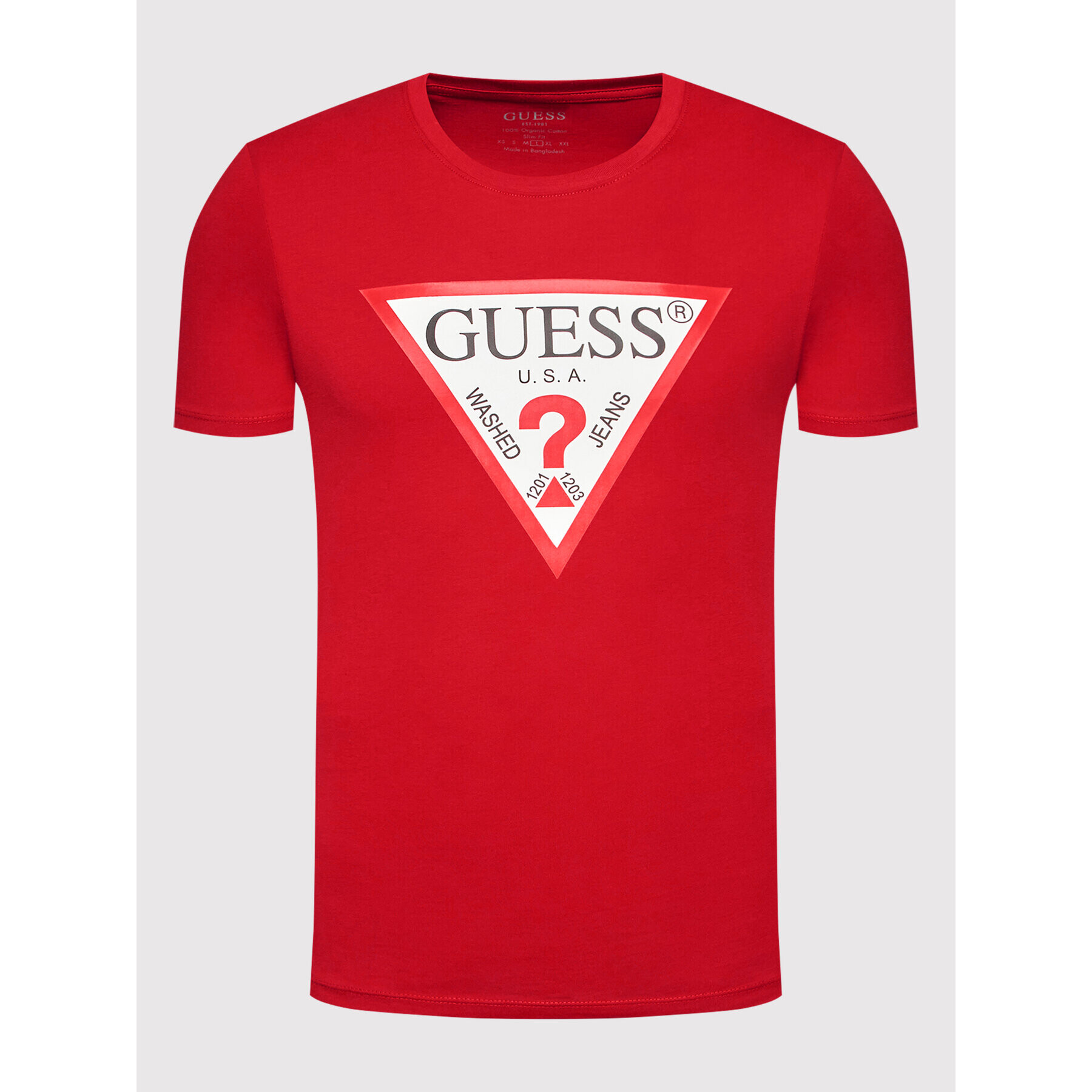 Guess Тишърт M2YI71 I3Z11 Червен Slim Fit - Pepit.bg