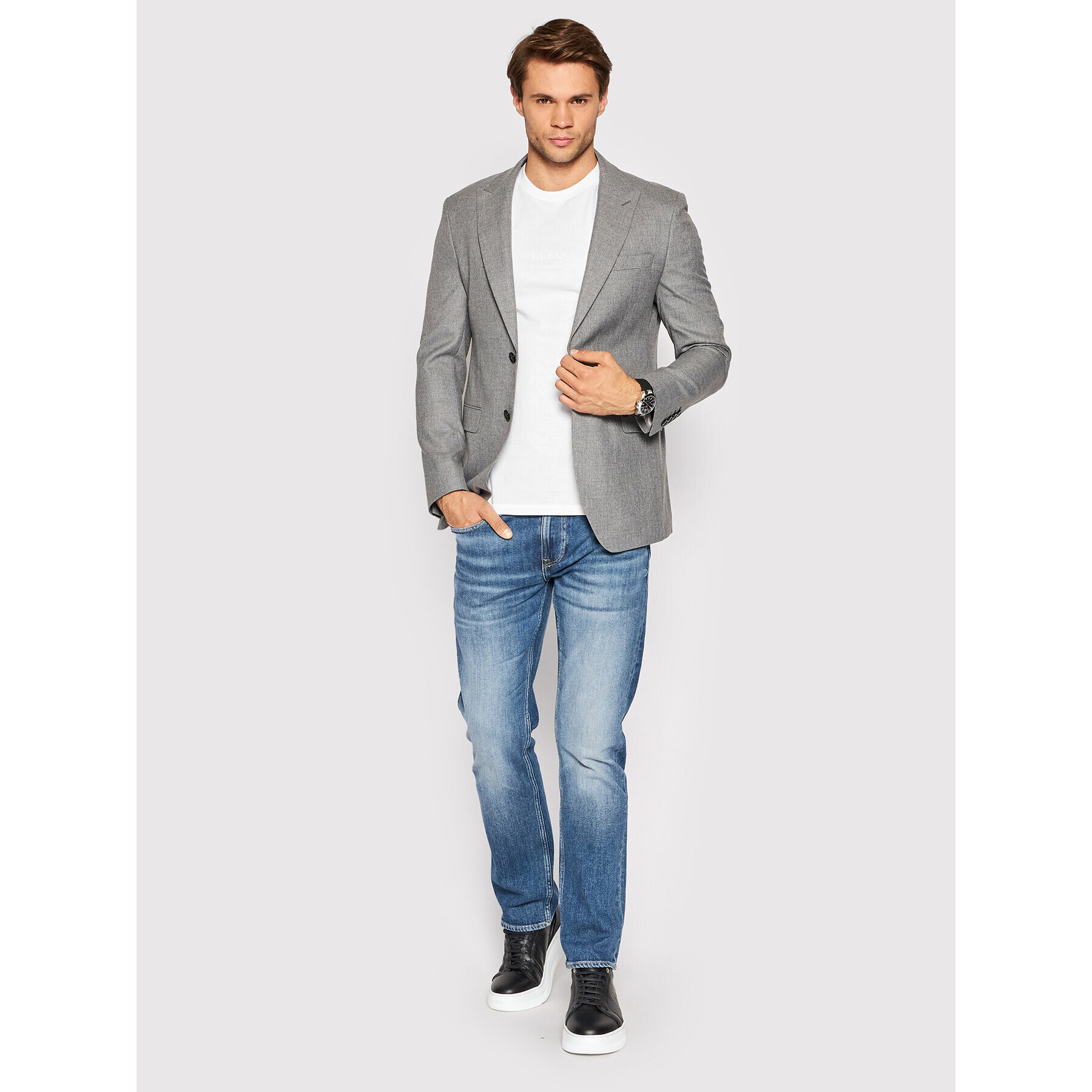 Guess Тишърт M2YI72 I3Z11 Бял Slim Fit - Pepit.bg