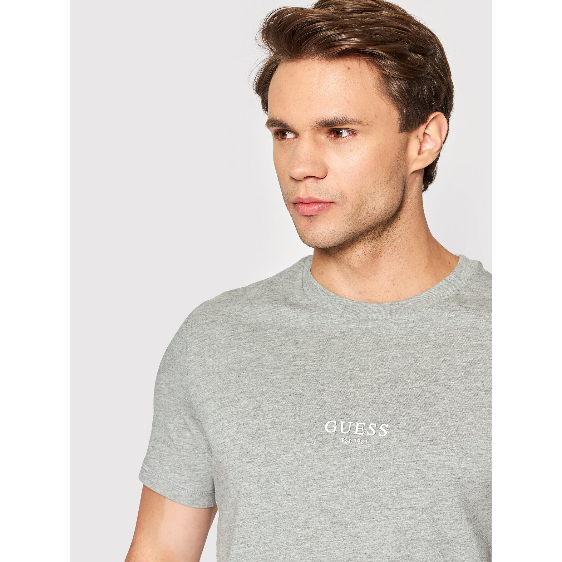 Guess Тишърт M2YI72 I3Z11 Сив Slim Fit - Pepit.bg