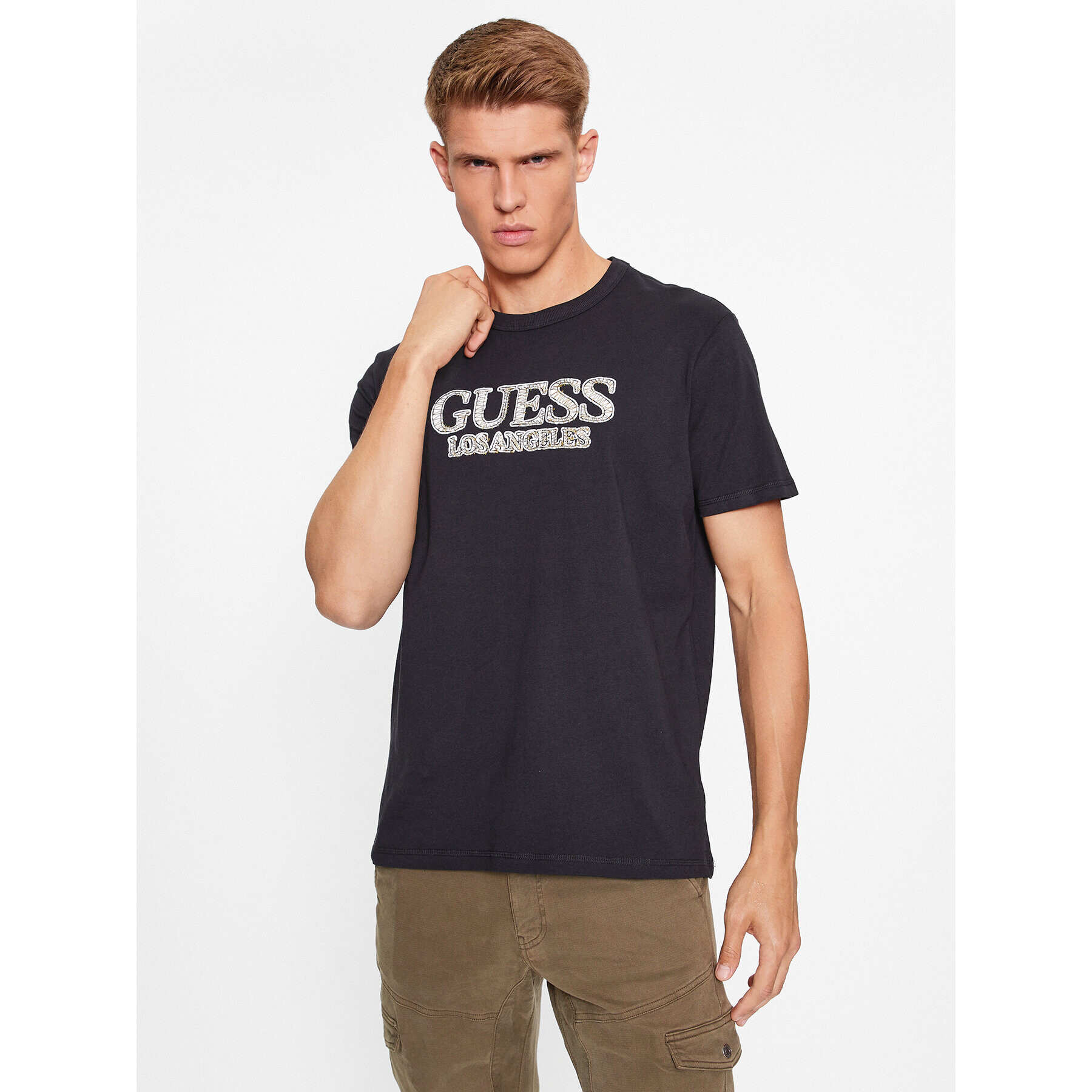 Guess Тишърт M3BI19 I3Z14 Черен Regular Fit - Pepit.bg