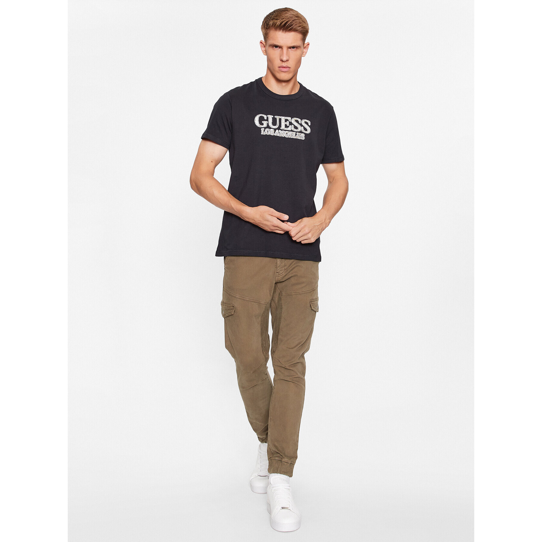 Guess Тишърт M3BI19 I3Z14 Черен Regular Fit - Pepit.bg