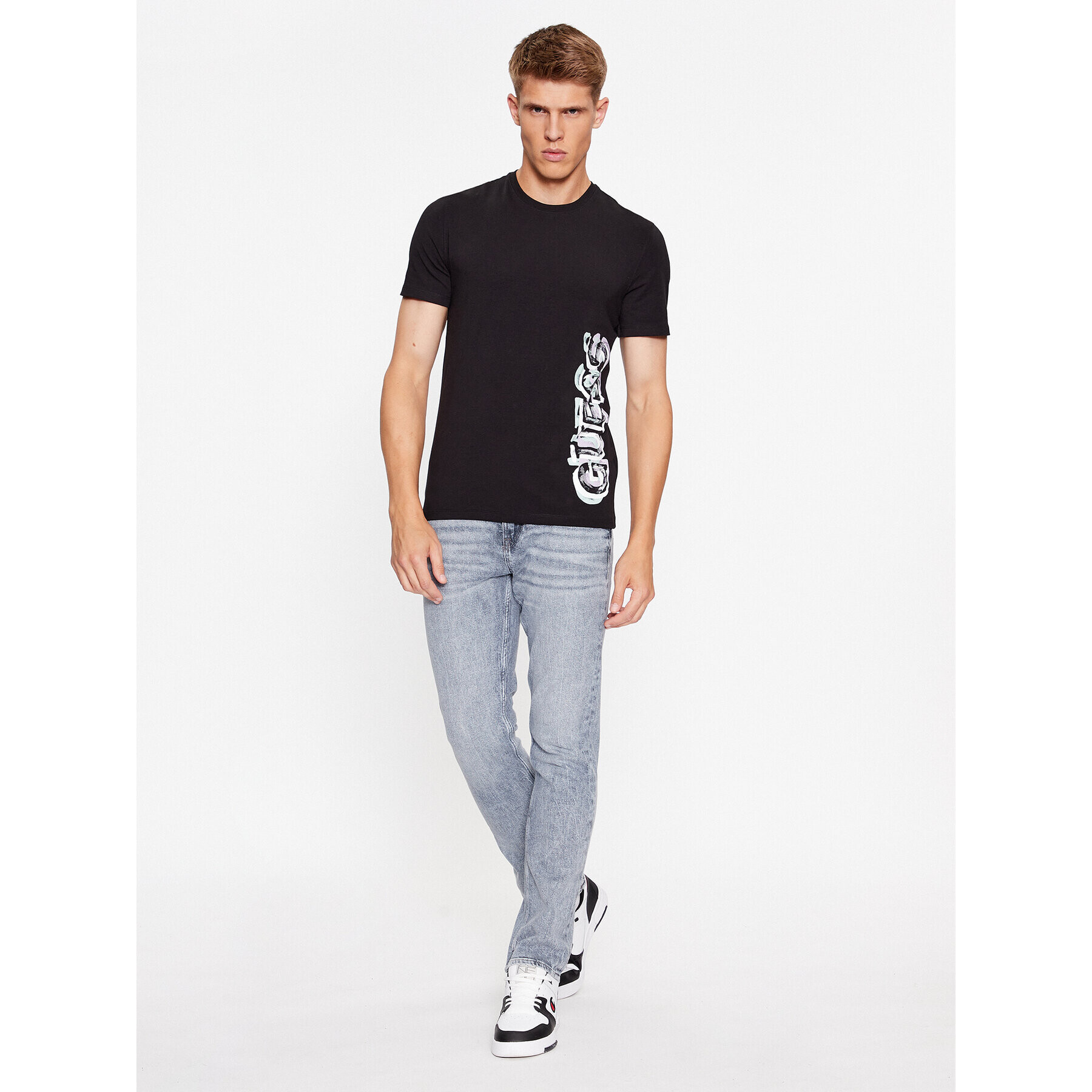 Guess Тишърт M3BI73 J1314 Черен Slim Fit - Pepit.bg